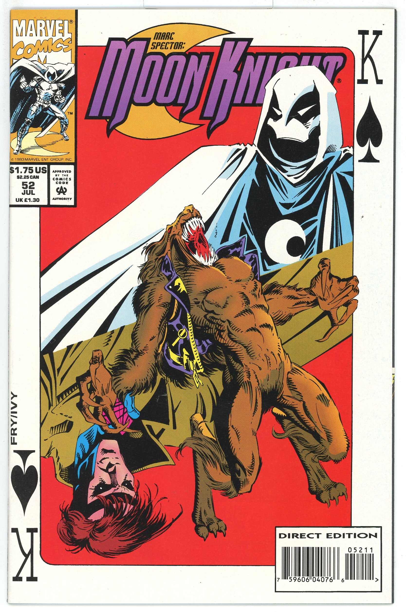 Marc Spector Moon Knight (1989) #52