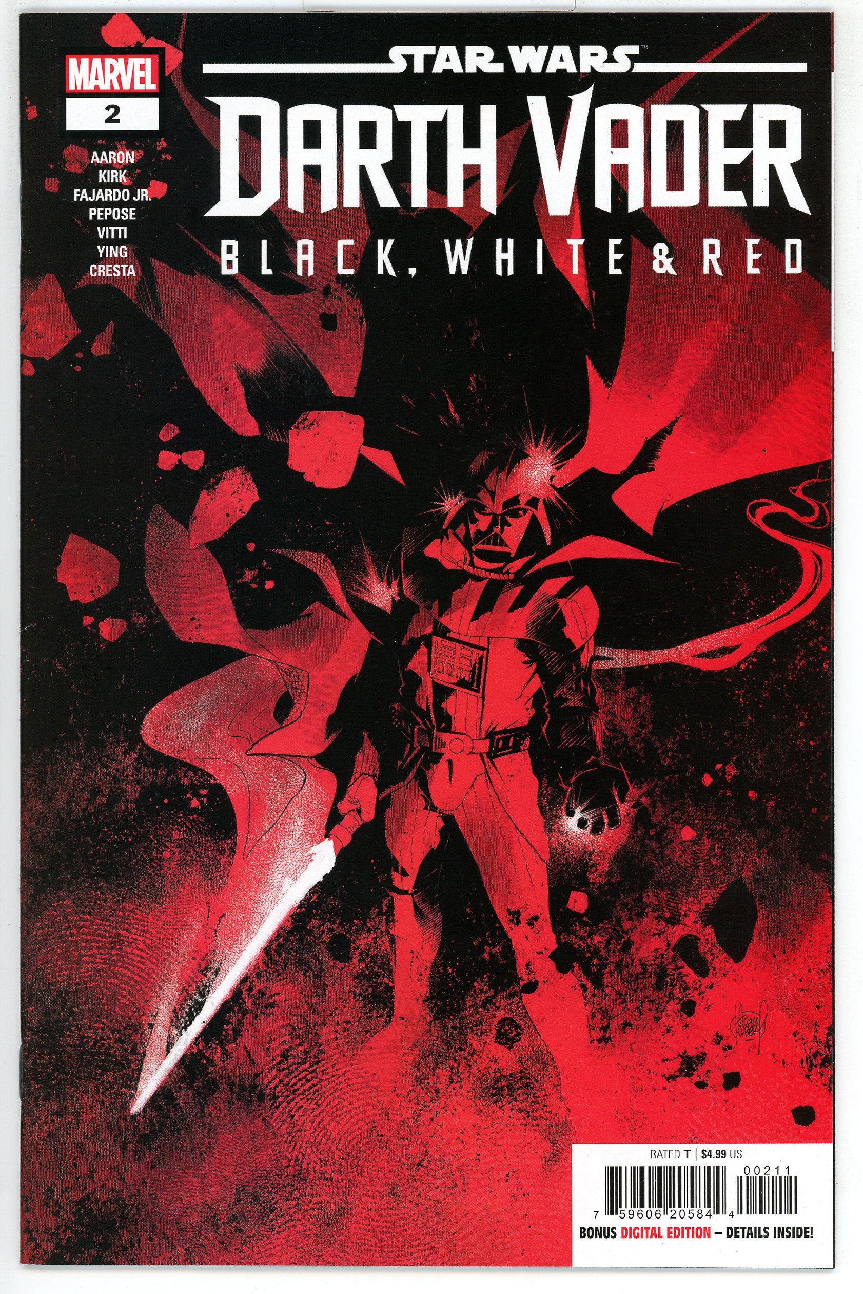 Star Wars Darth Vader Black White and Red (2023) #2