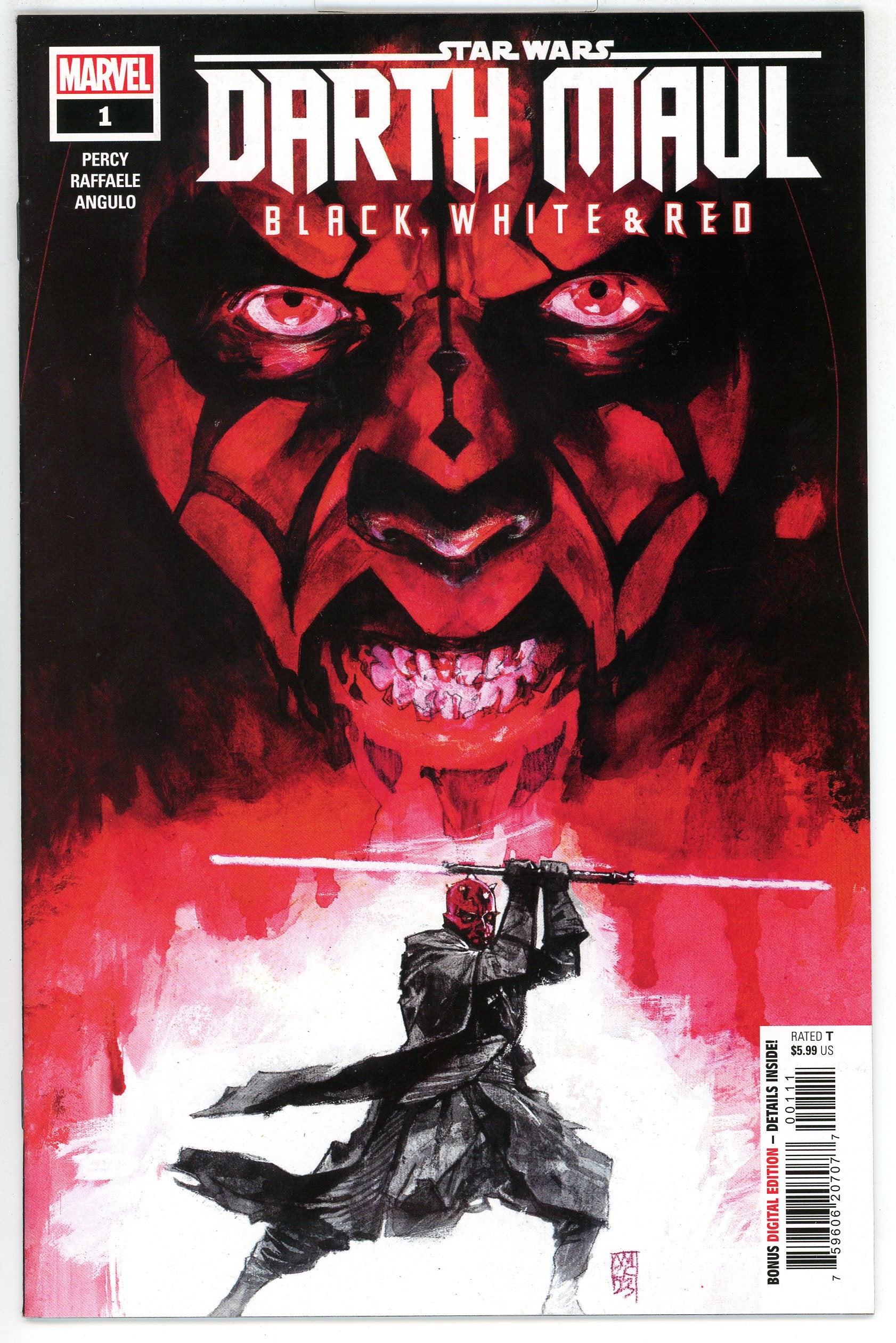 Star Wars Darth Maul Black White and Red (2024) #1