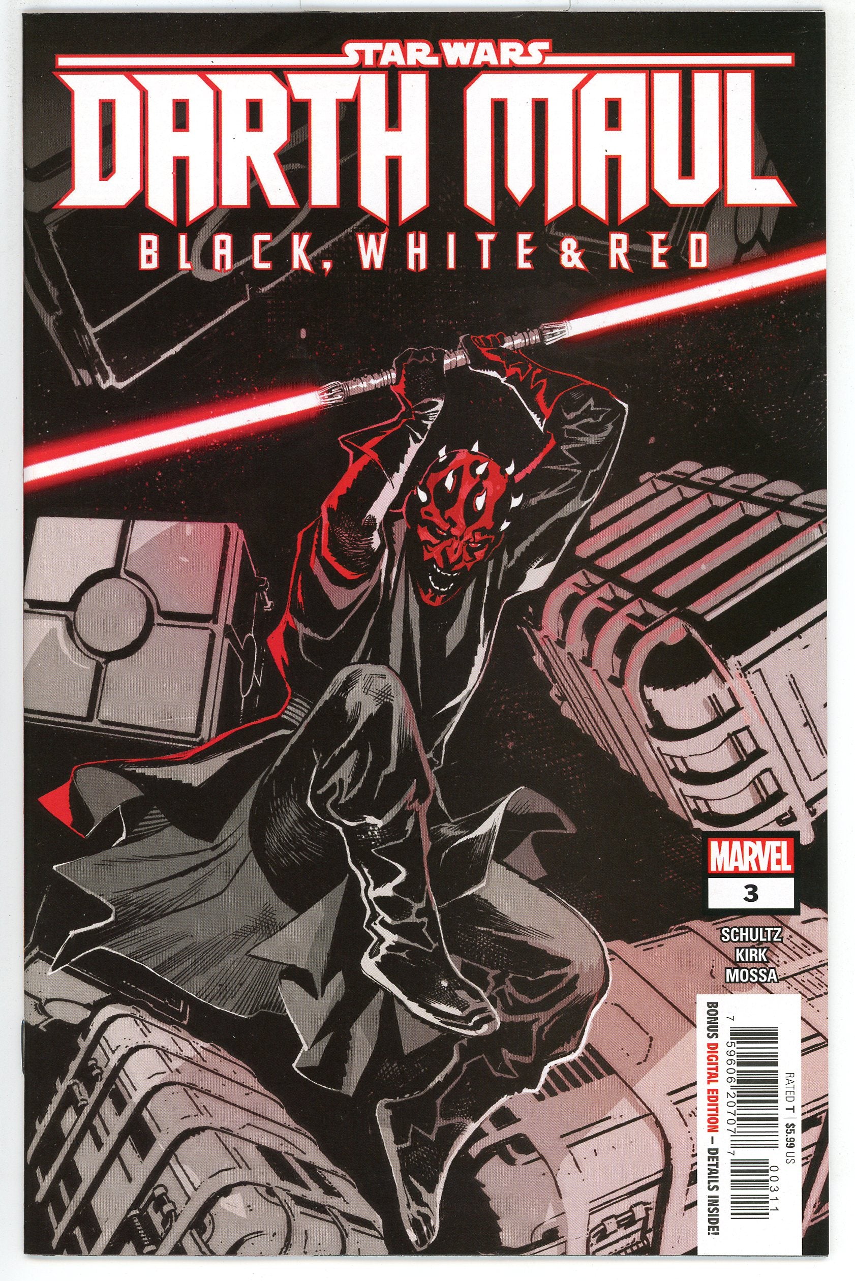 Star Wars Darth Maul Black White and Red (2024) #3