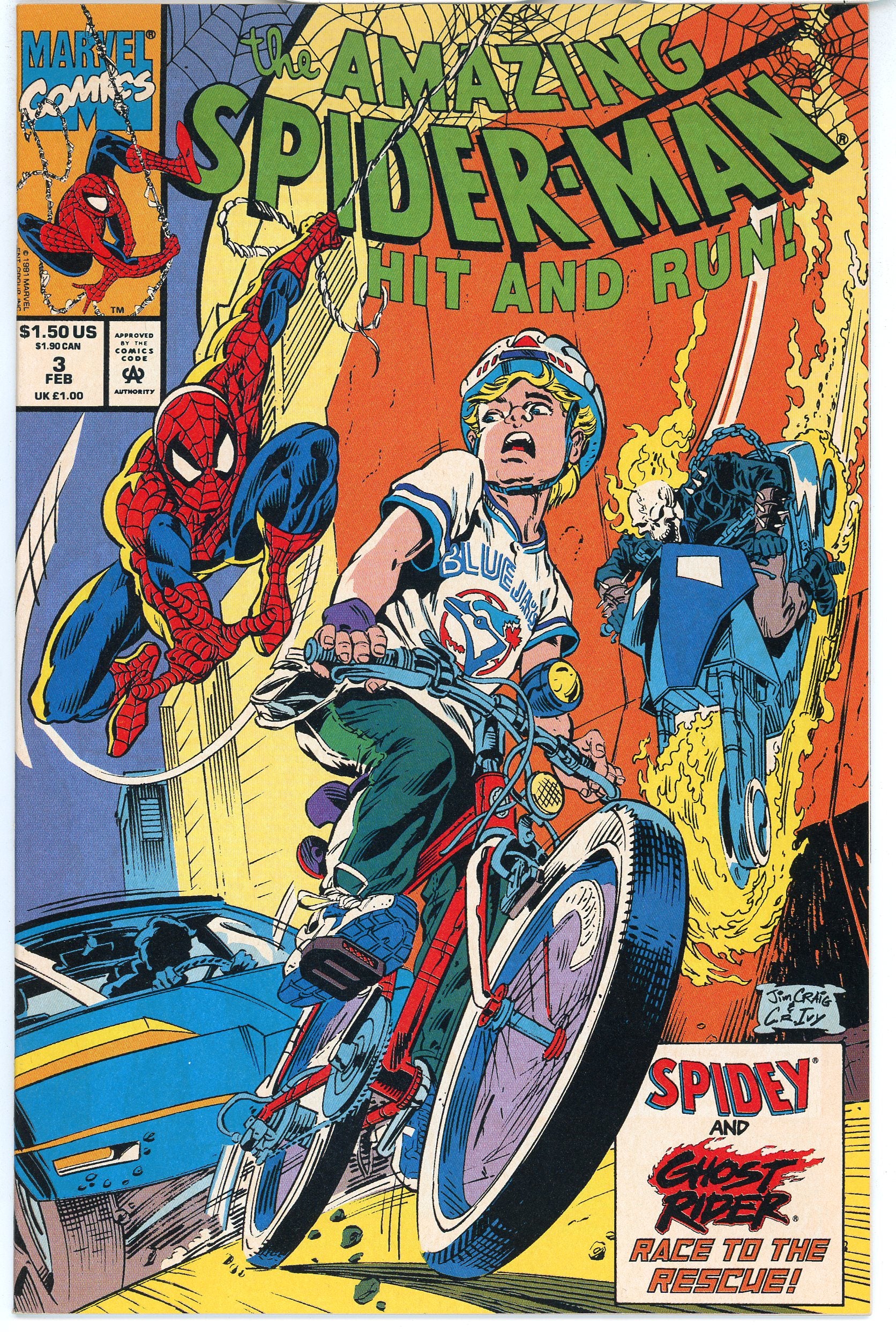 Amazing Spider-Man Hit and Run (1990) Canadian Edition #3
