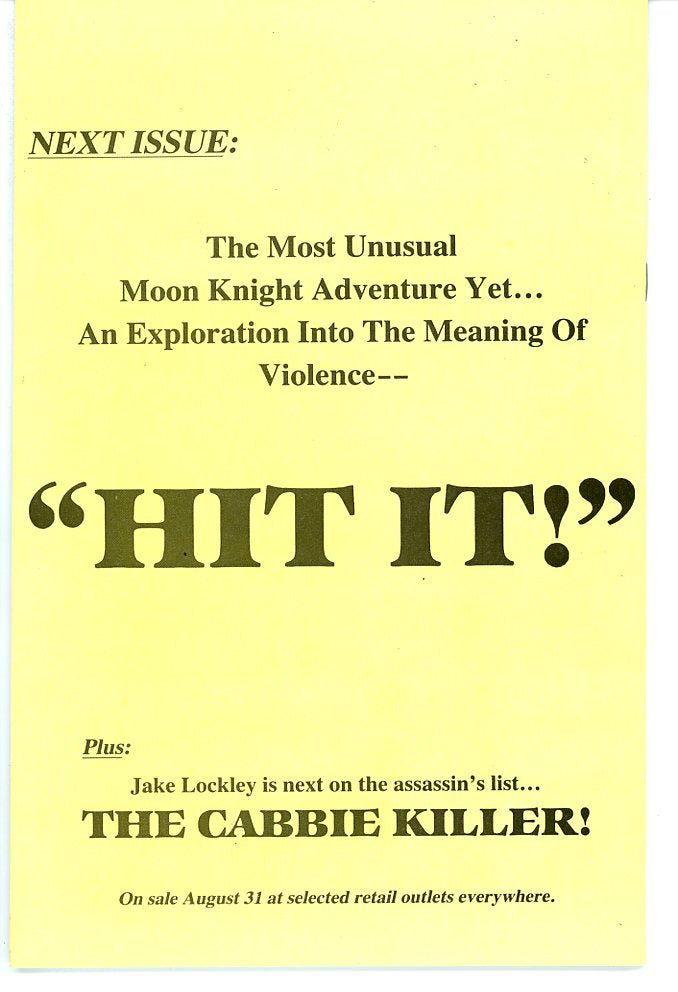 Moon Knight Vol.1 #25