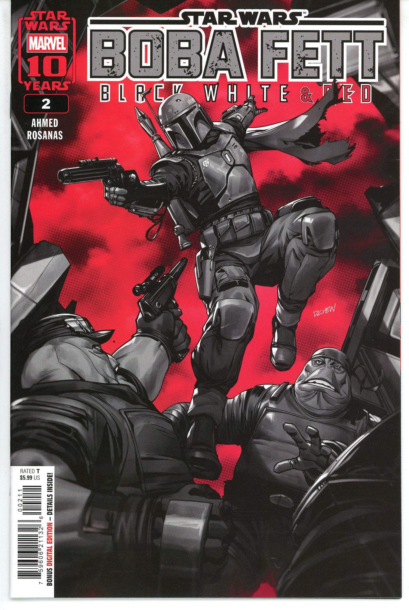 Star Wars Boba Fett Black White and Red (2025) #2