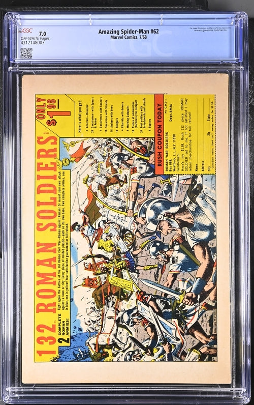 Amazing Spider-Man Vol.1 #62 CGC 7.0