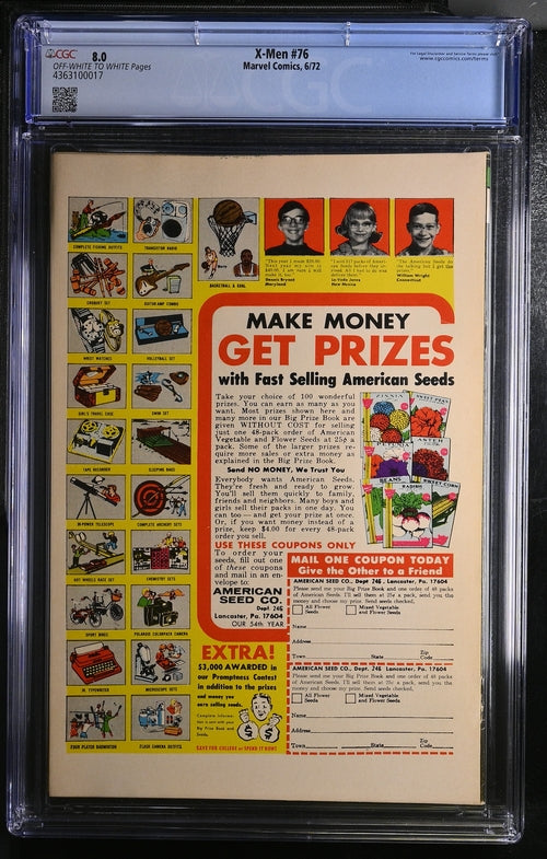 Uncanny X-Men Vol.1 #76 CGC 8.0