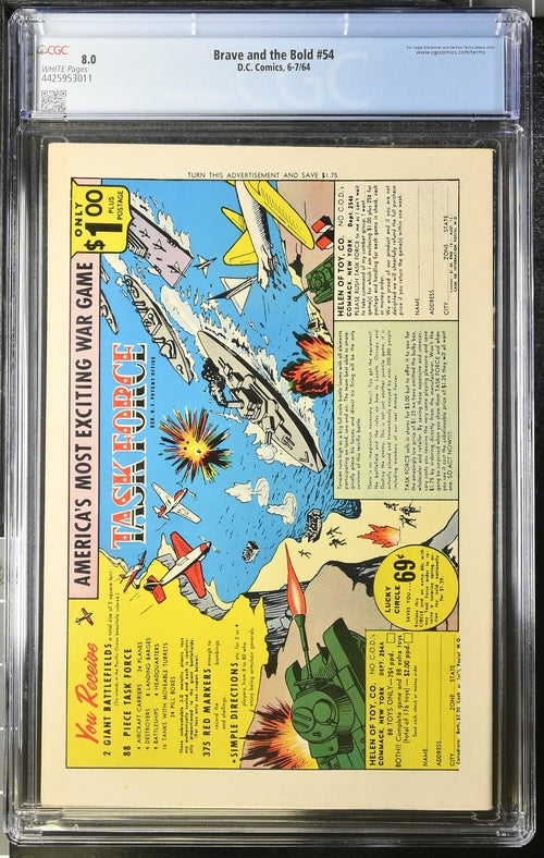 Brave and the Bold Vol.1 #54 CGC 8.0