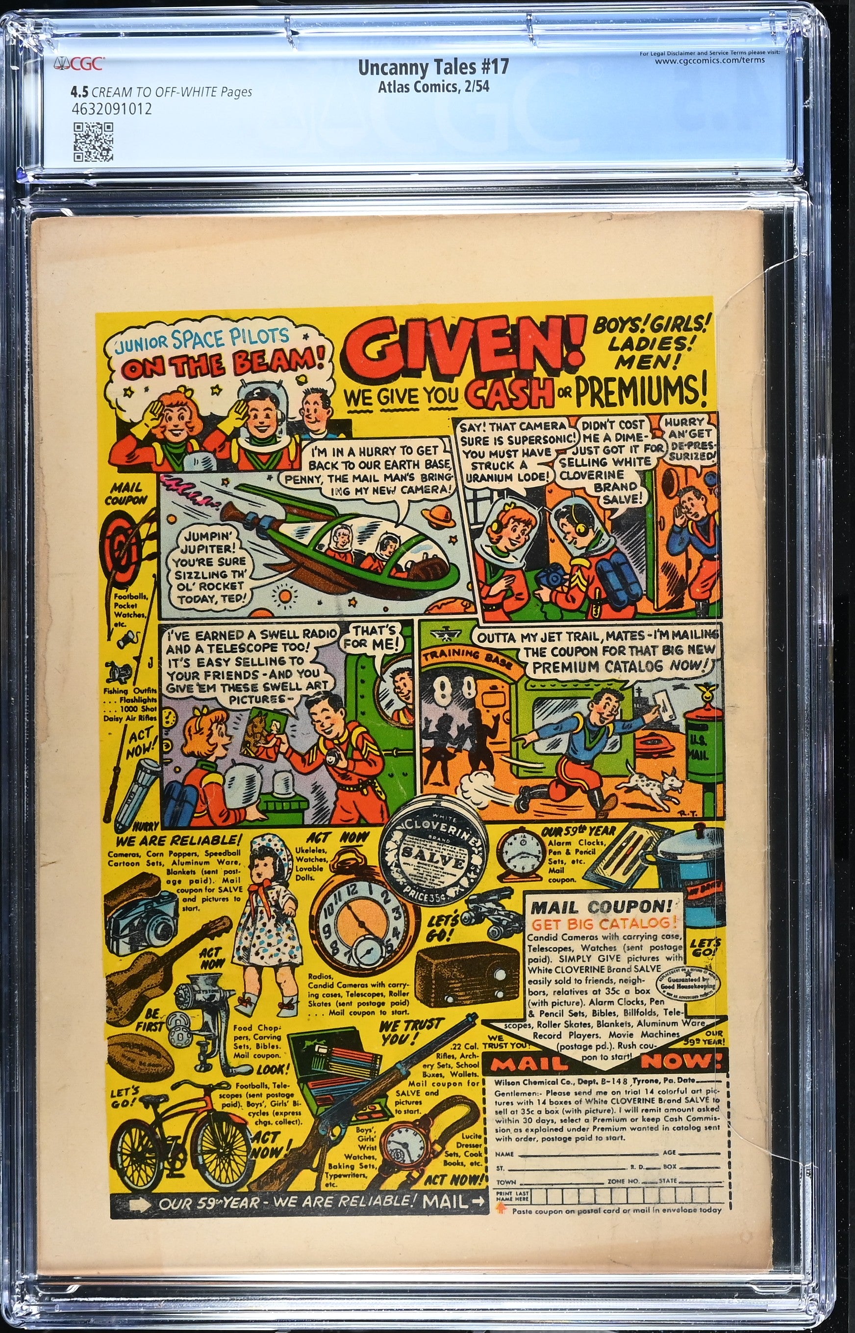 Uncanny Tales #17 CGC 4.5