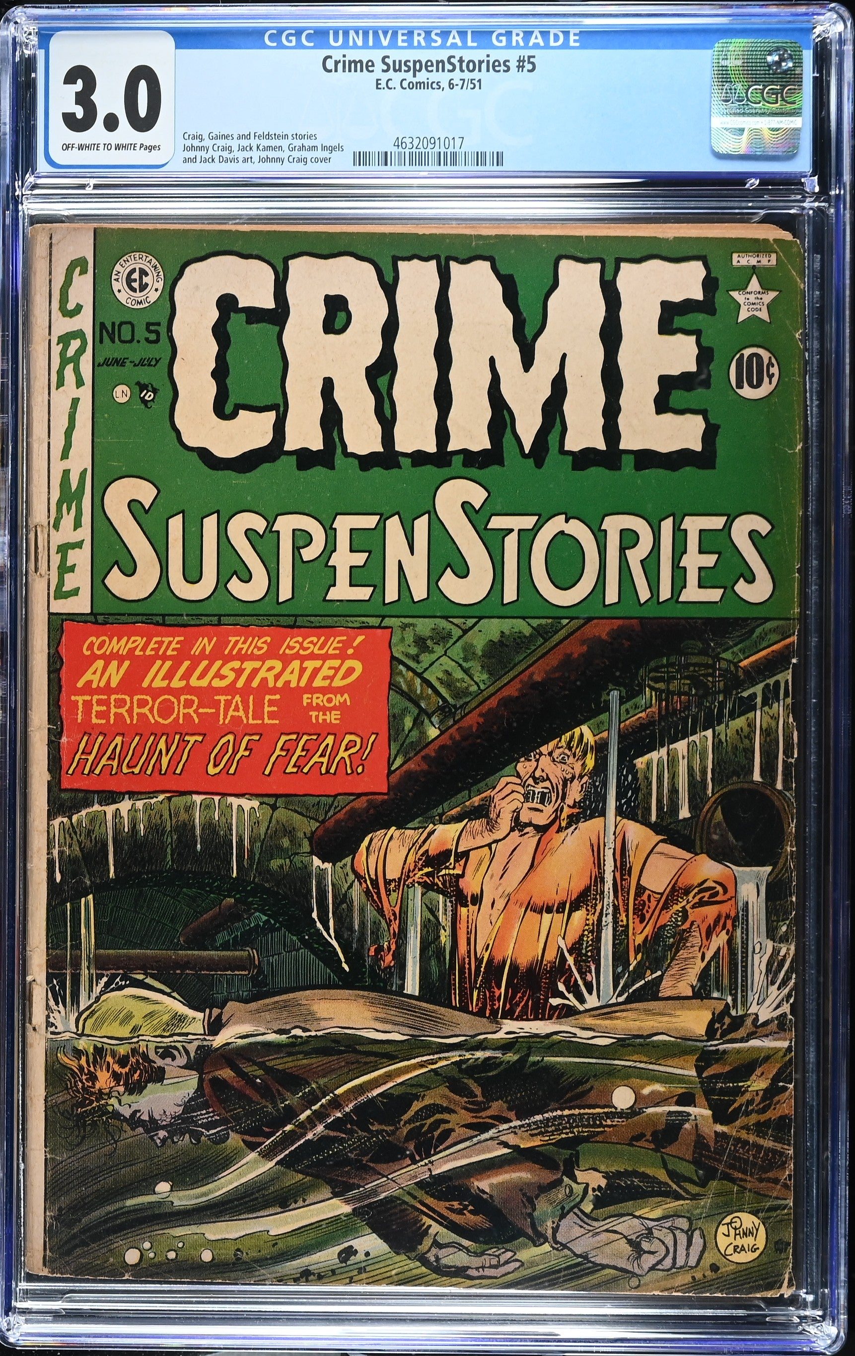 Crime SuspenStories #5 CGC 3.0