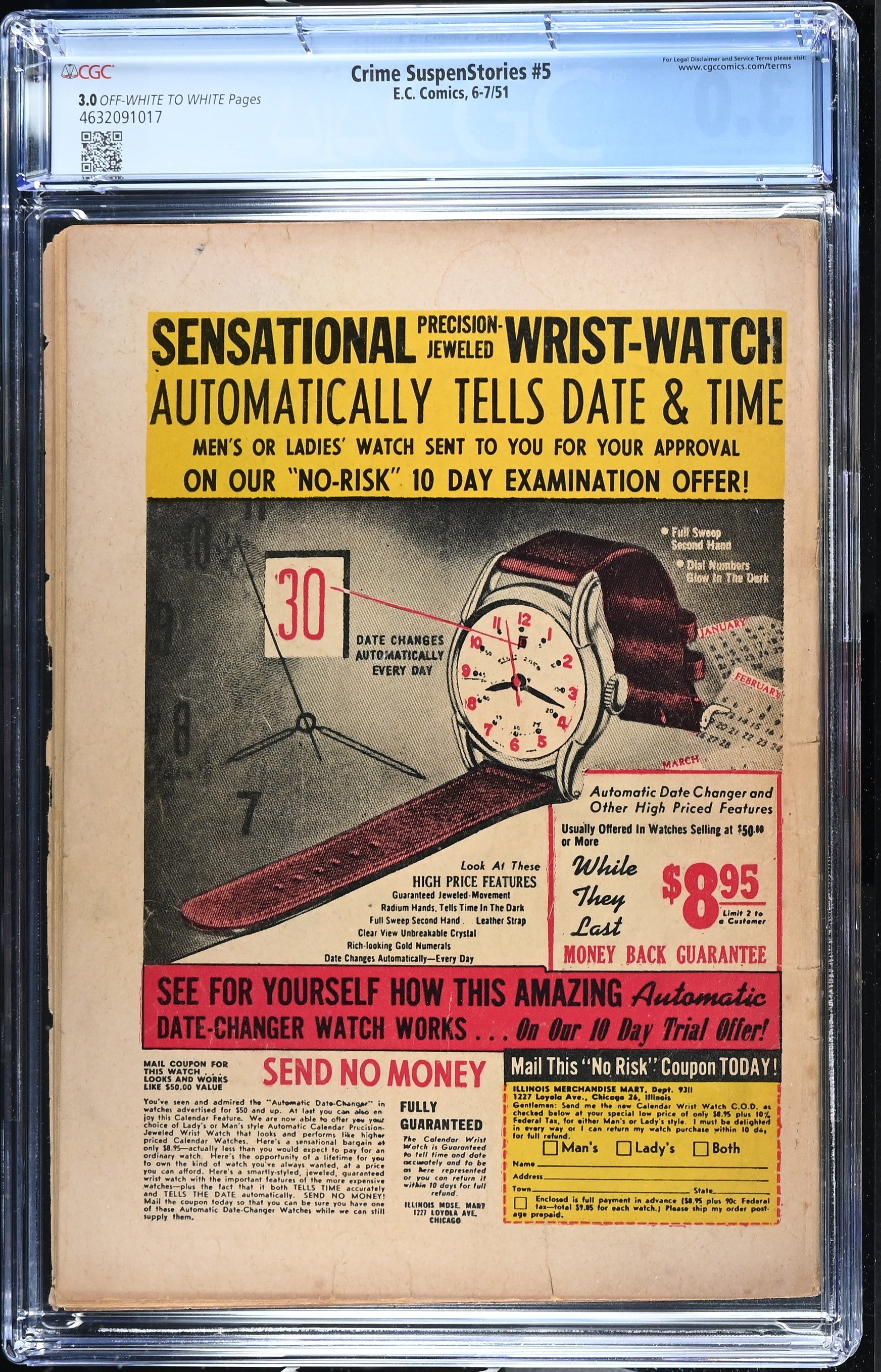 Crime SuspenStories #5 CGC 3.0