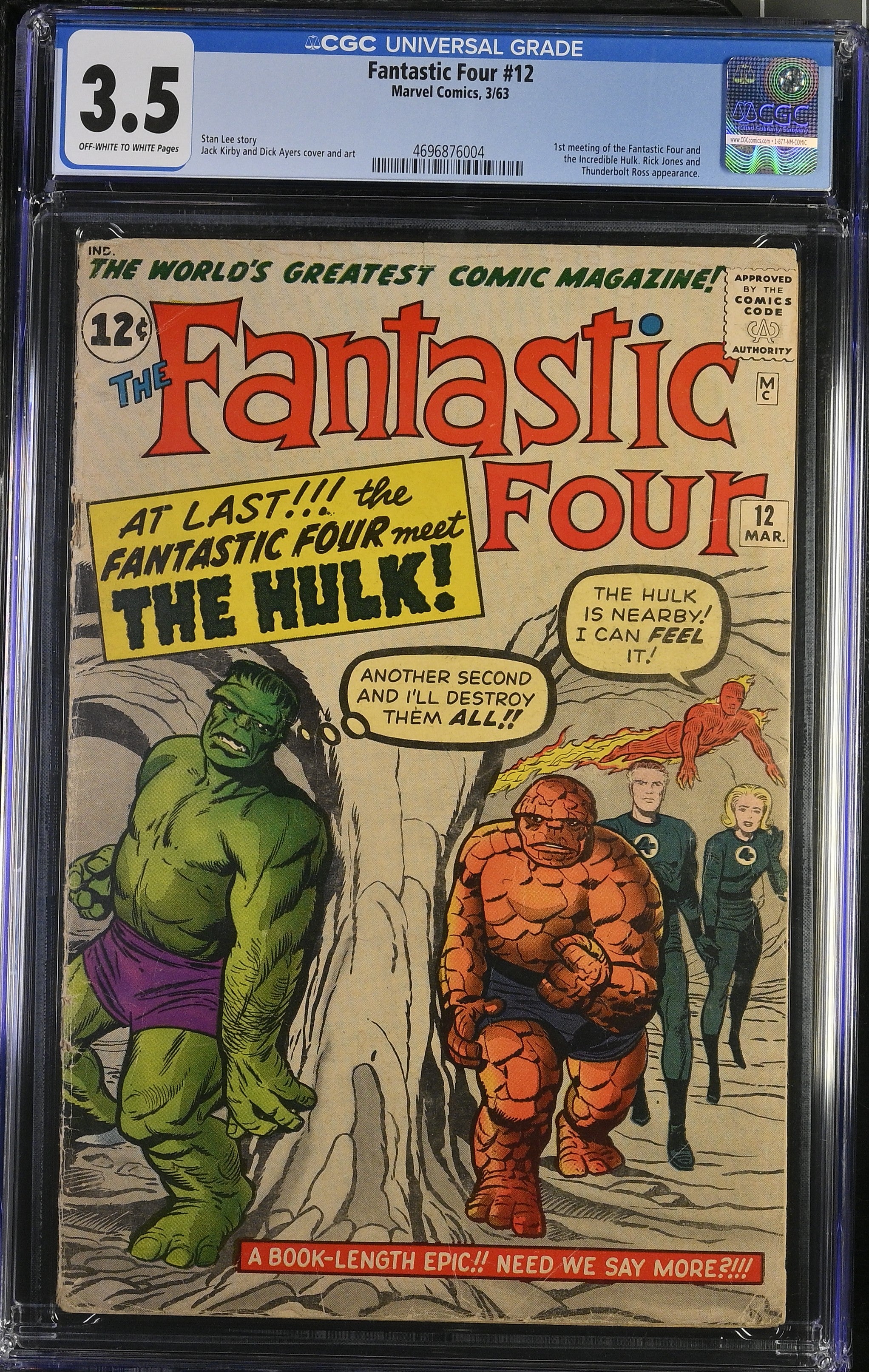 Fantastic Four Vol.1 #12 CGC 3.5