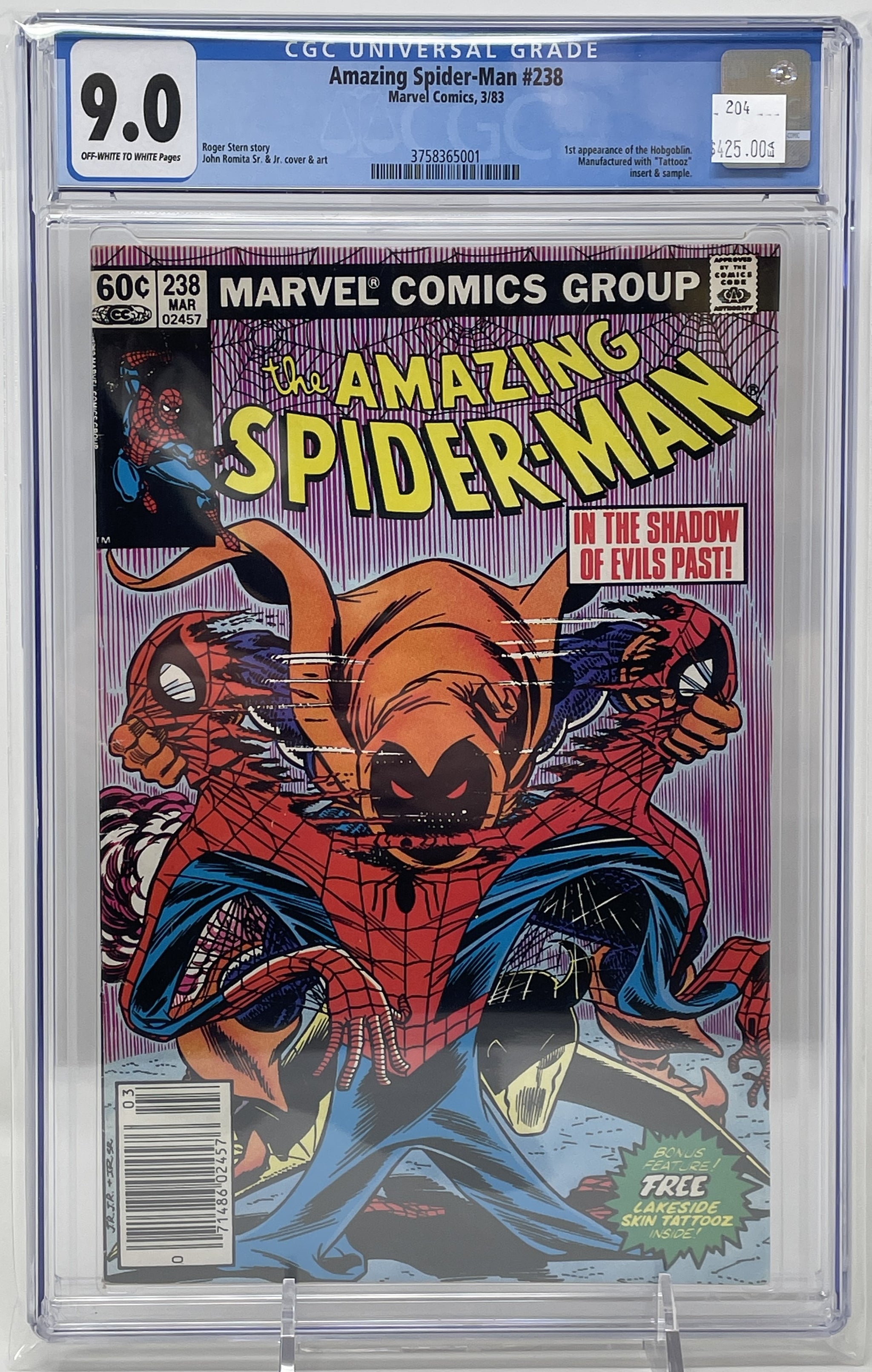 Amazing Spider-Man 327 popular CGC 9.6