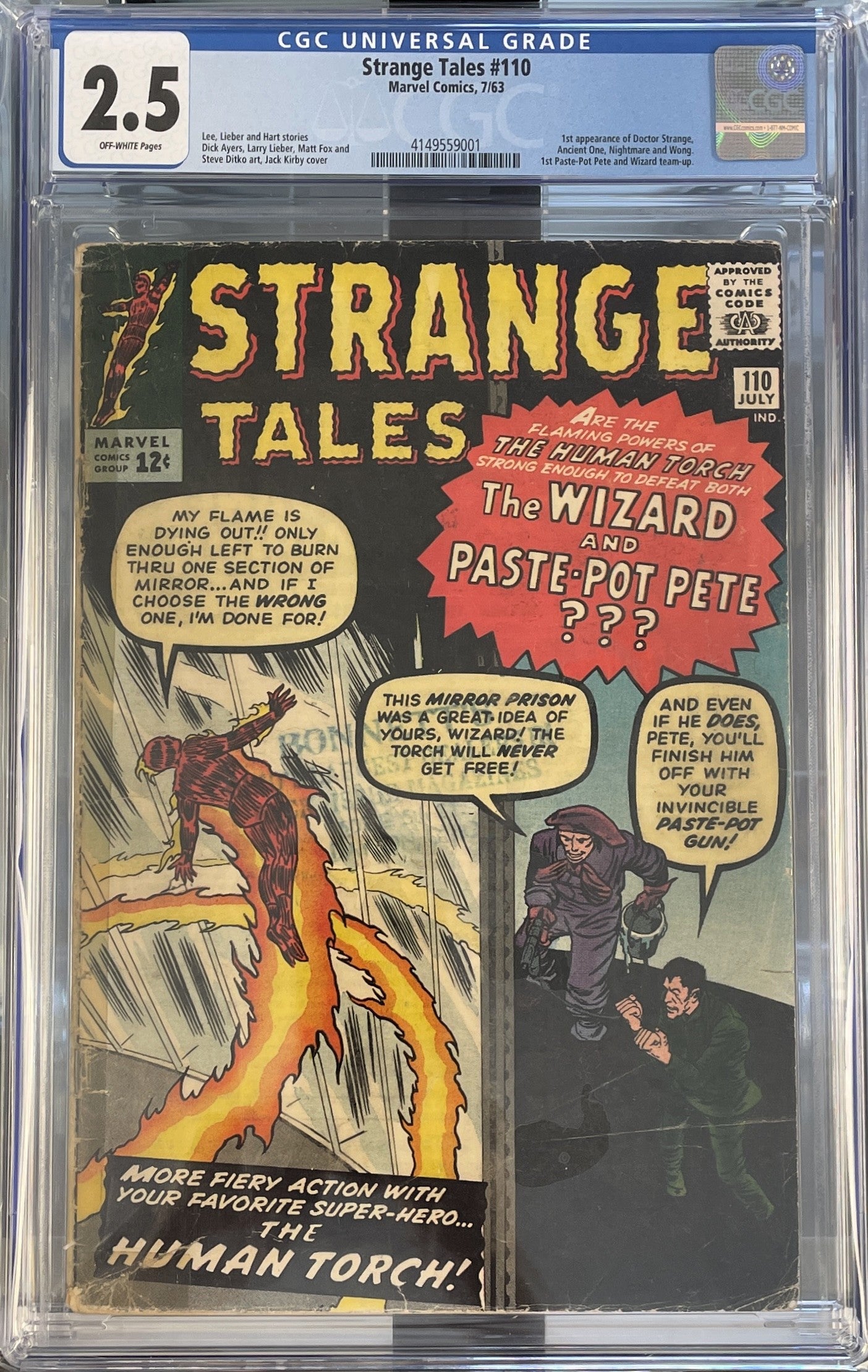 Strange Tales Vol.1 #110 CGC 2.5