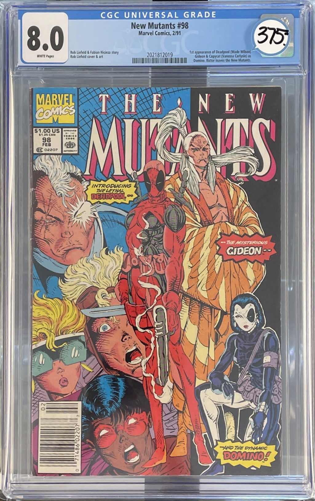 New Mutants Vol.1 #98 CGC 8.0