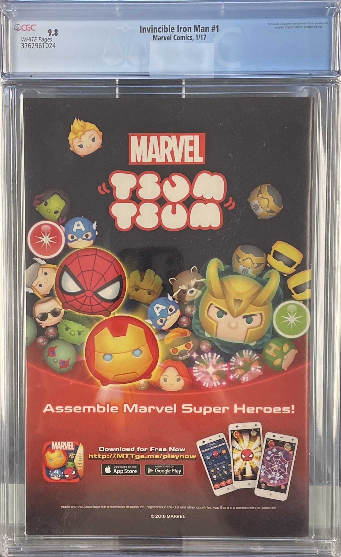 Invincible Iron Man Vol.3 #1 CGC 9.8