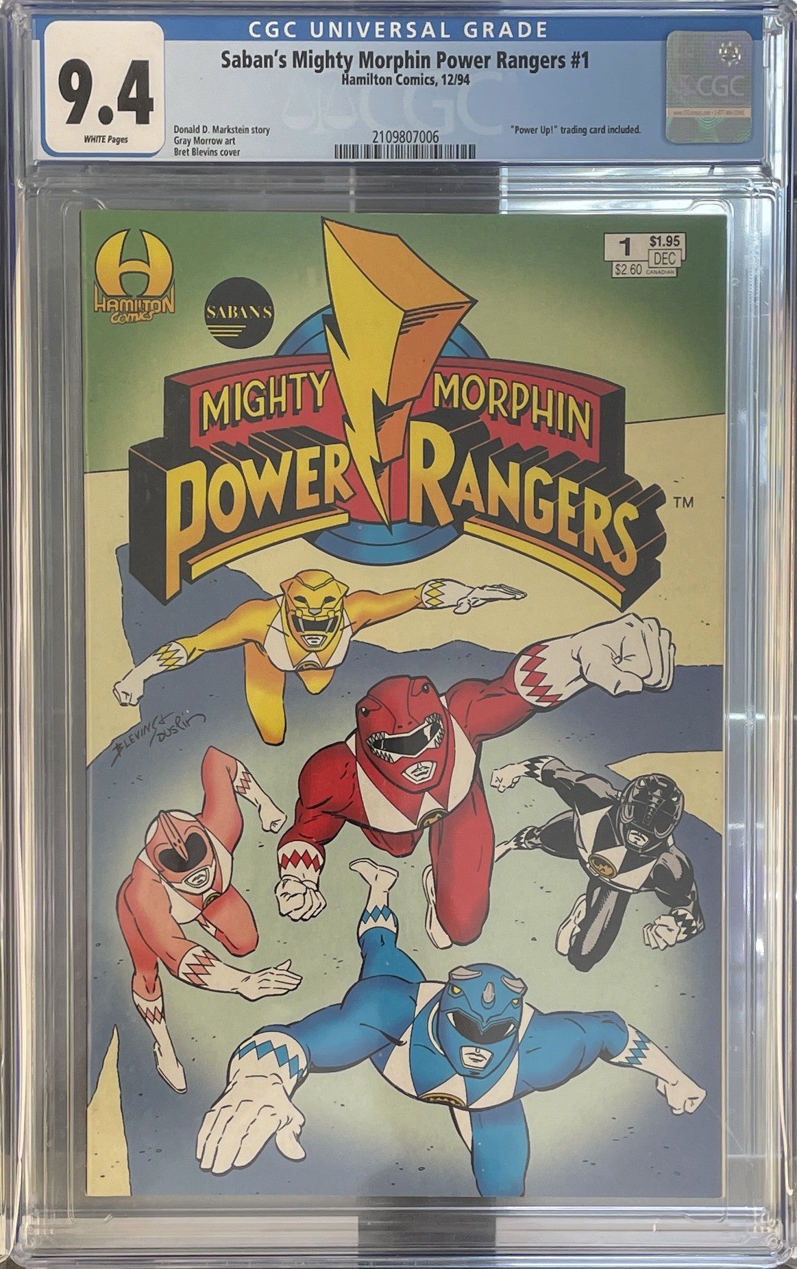 Mighty Morphin Power Rangers (1994) #1 CGC 9.4