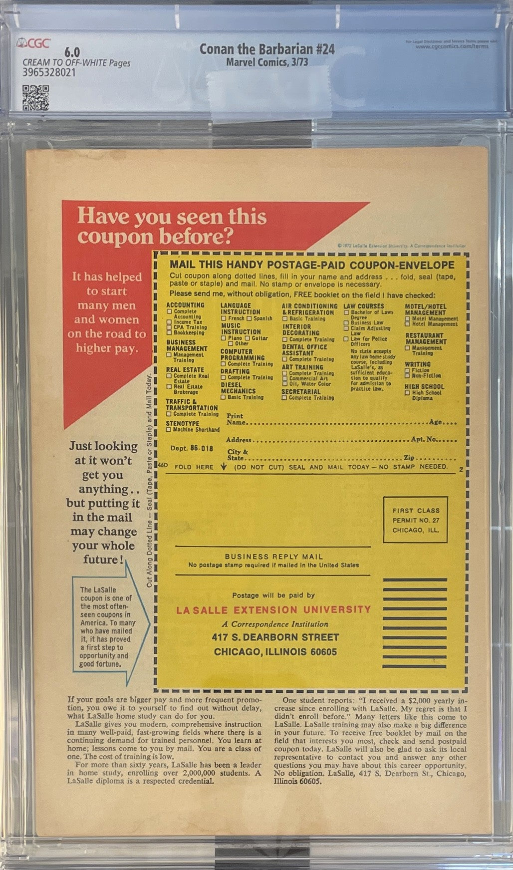 Conan the Barbarian (1970) #24 CGC 6.0