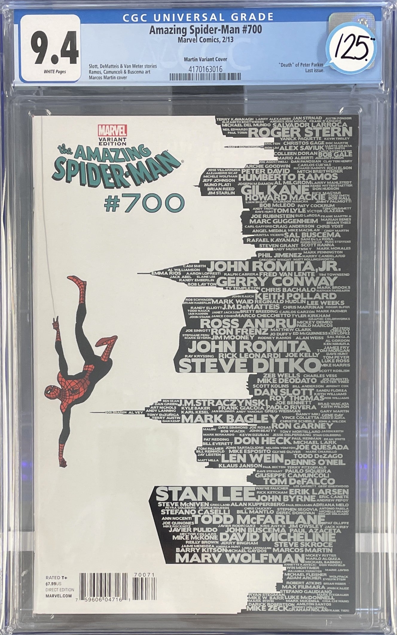 Amazing Spider-Man Vol.2 #700 CGC 9.4