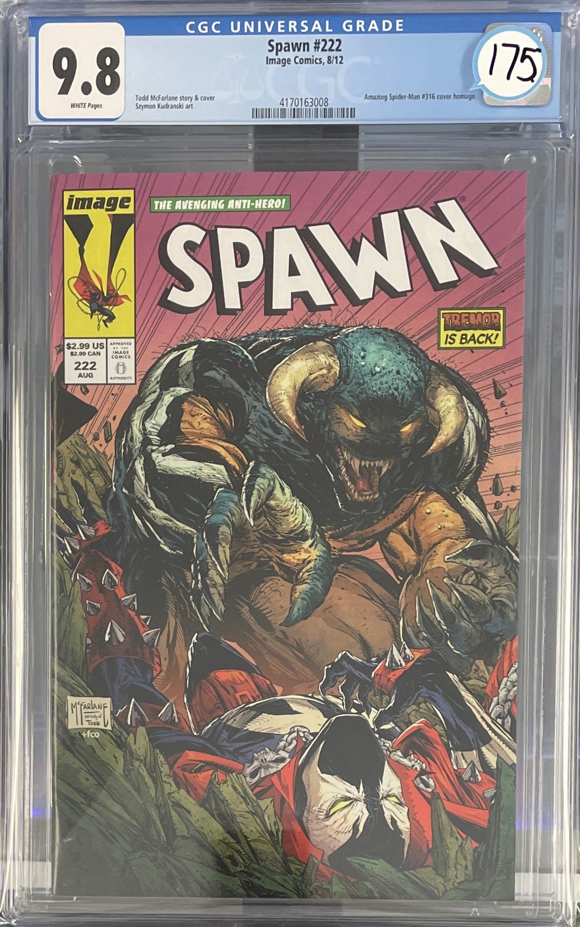 Spawn Vol.1 #222 CGC 9.8