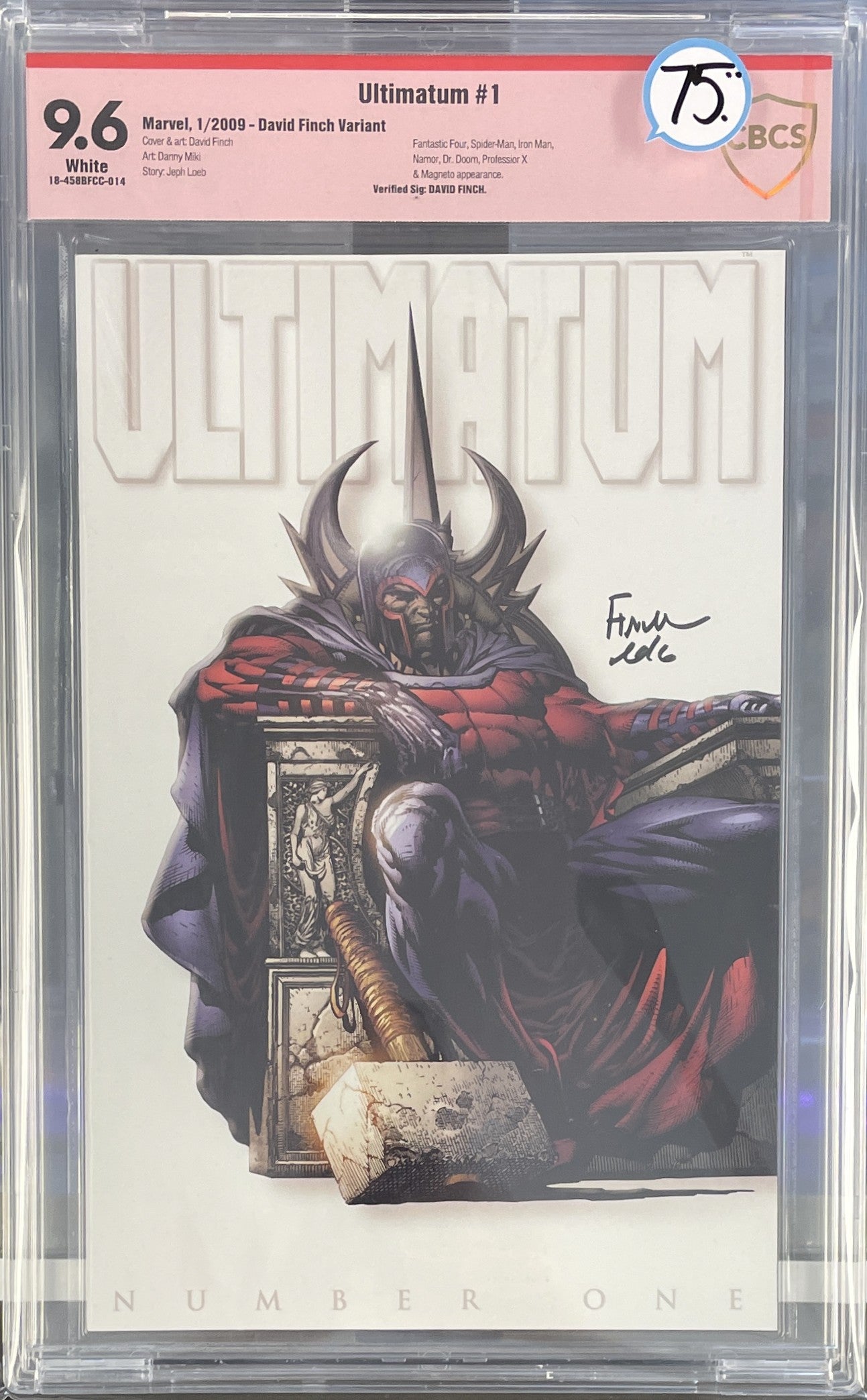 Ultimatum (2008) #1 CBCS 9.6 Signed - David Finch