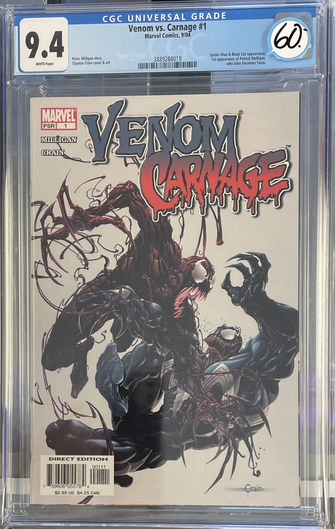 Venom vs. Carnage (2004) #1 CGC 9.4