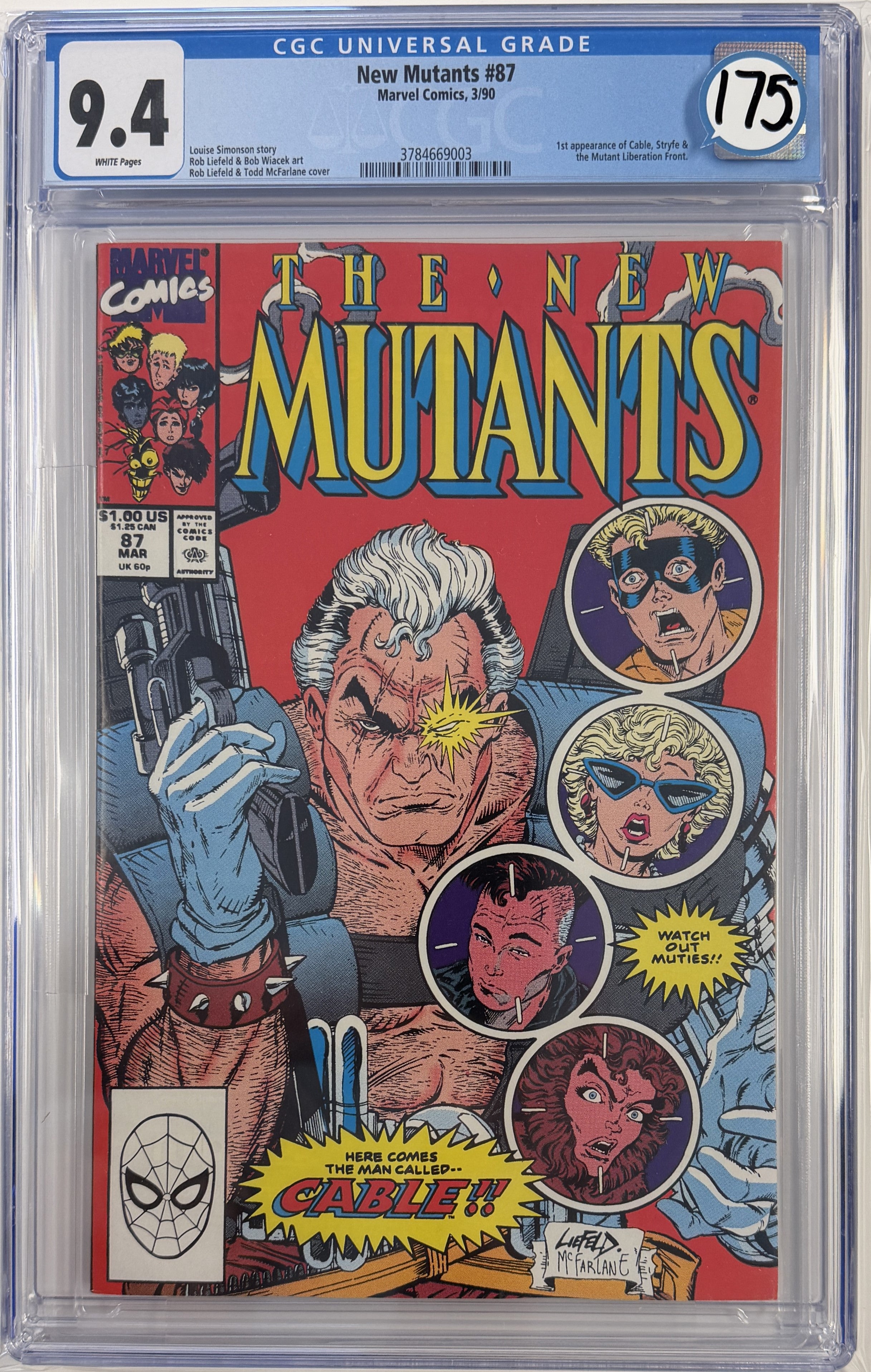 New Mutants Vol.1 #87 CGC 9.4