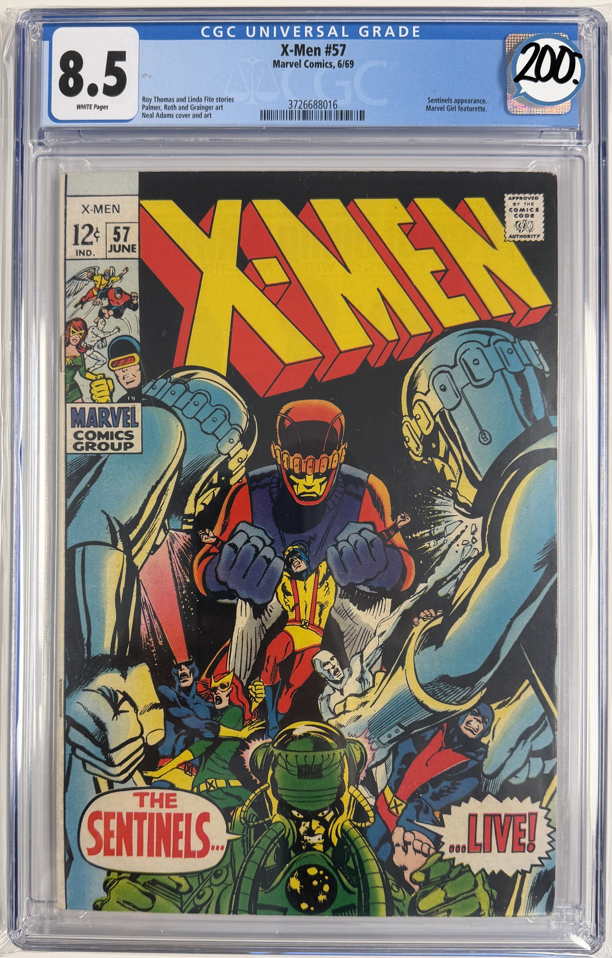 Uncanny X-Men Vol.1 #57 CGC 8.5