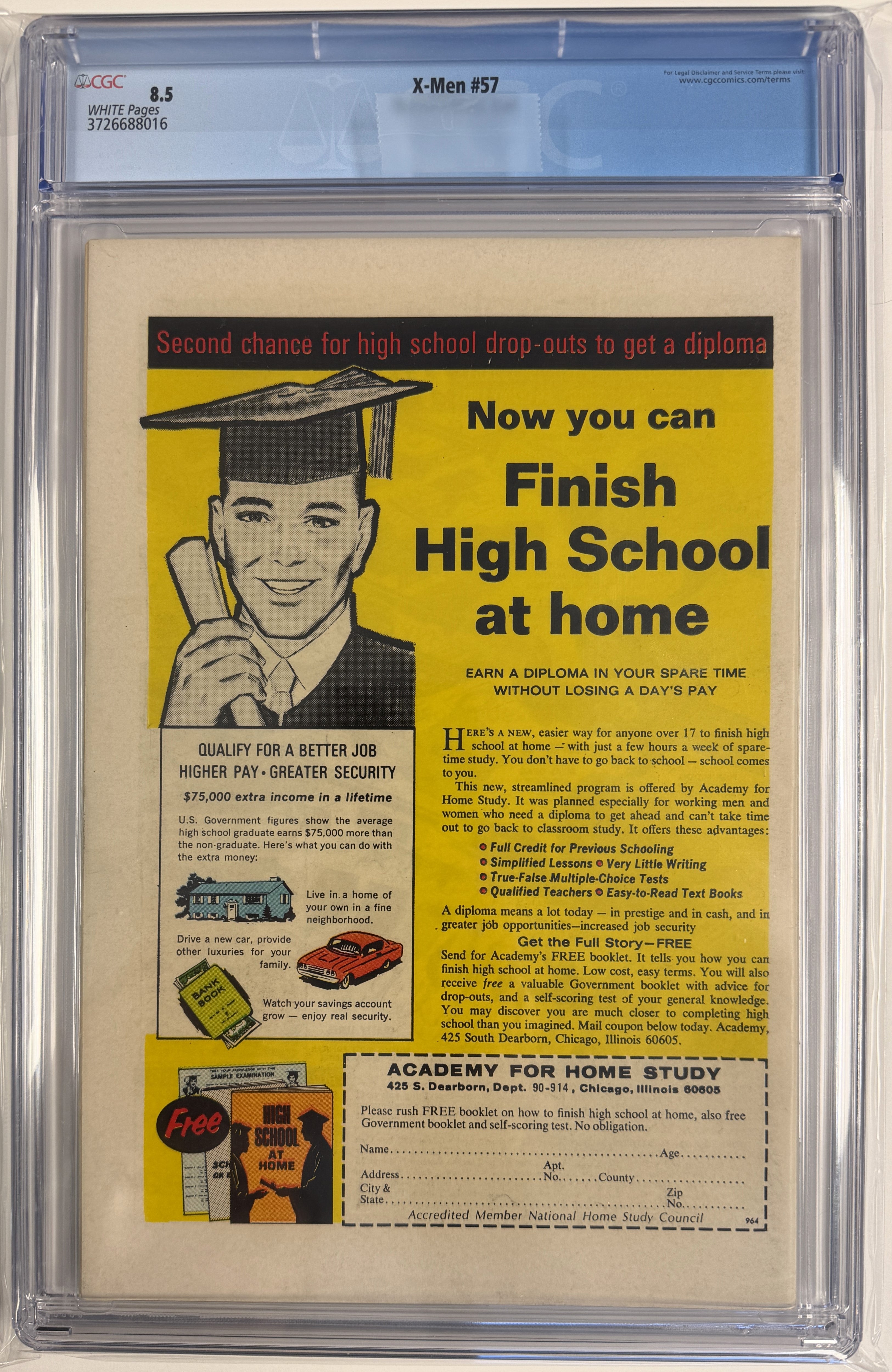 Uncanny X-Men Vol.1 #57 CGC 8.5