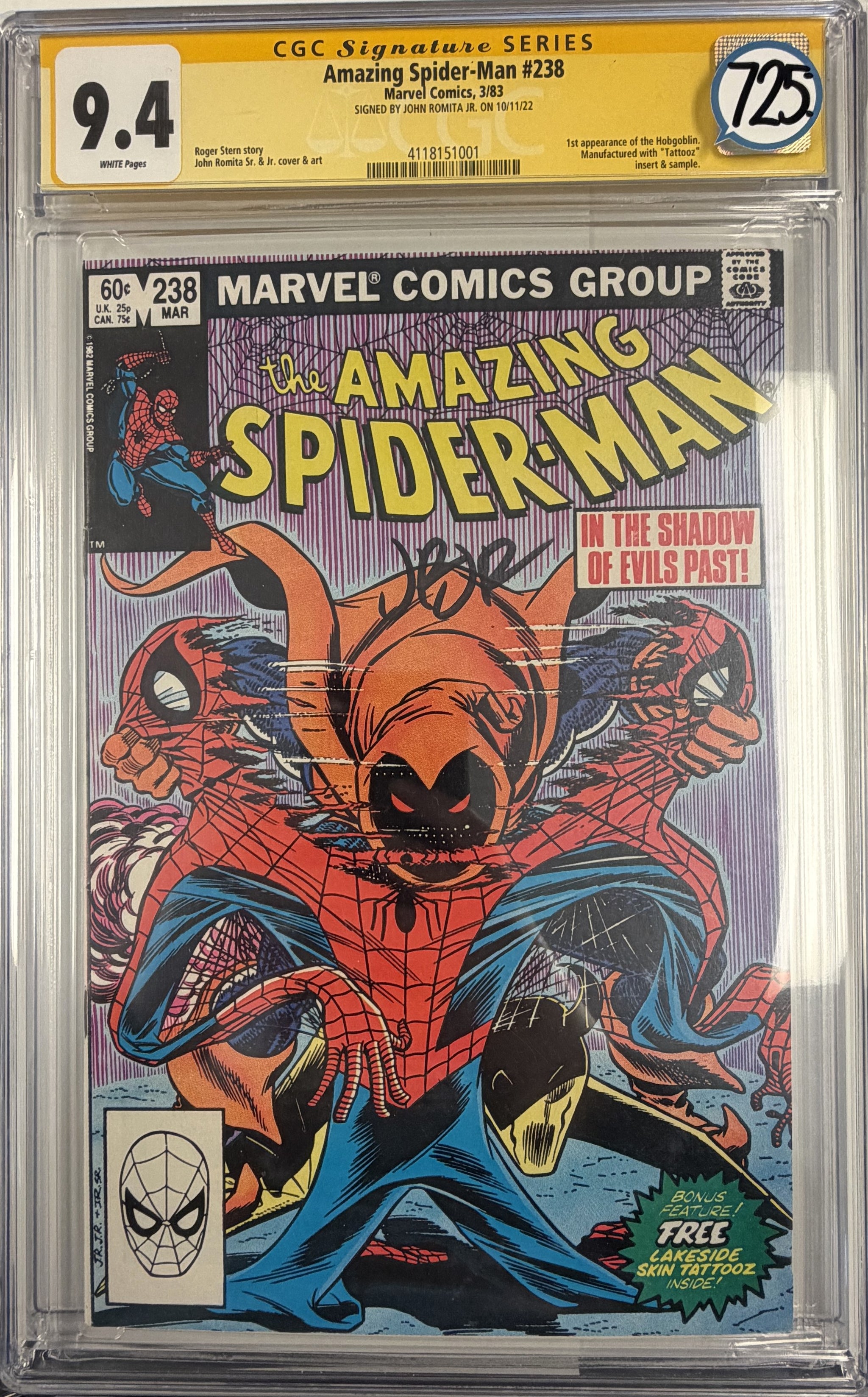 Amazing Spider-Man Vol.1 #238 CGC 9.4