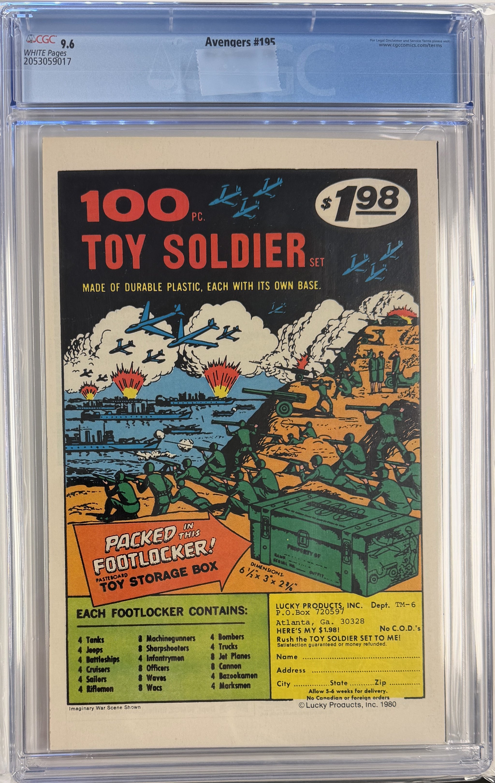 Avengers Vol.1 #195 CGC 9.6