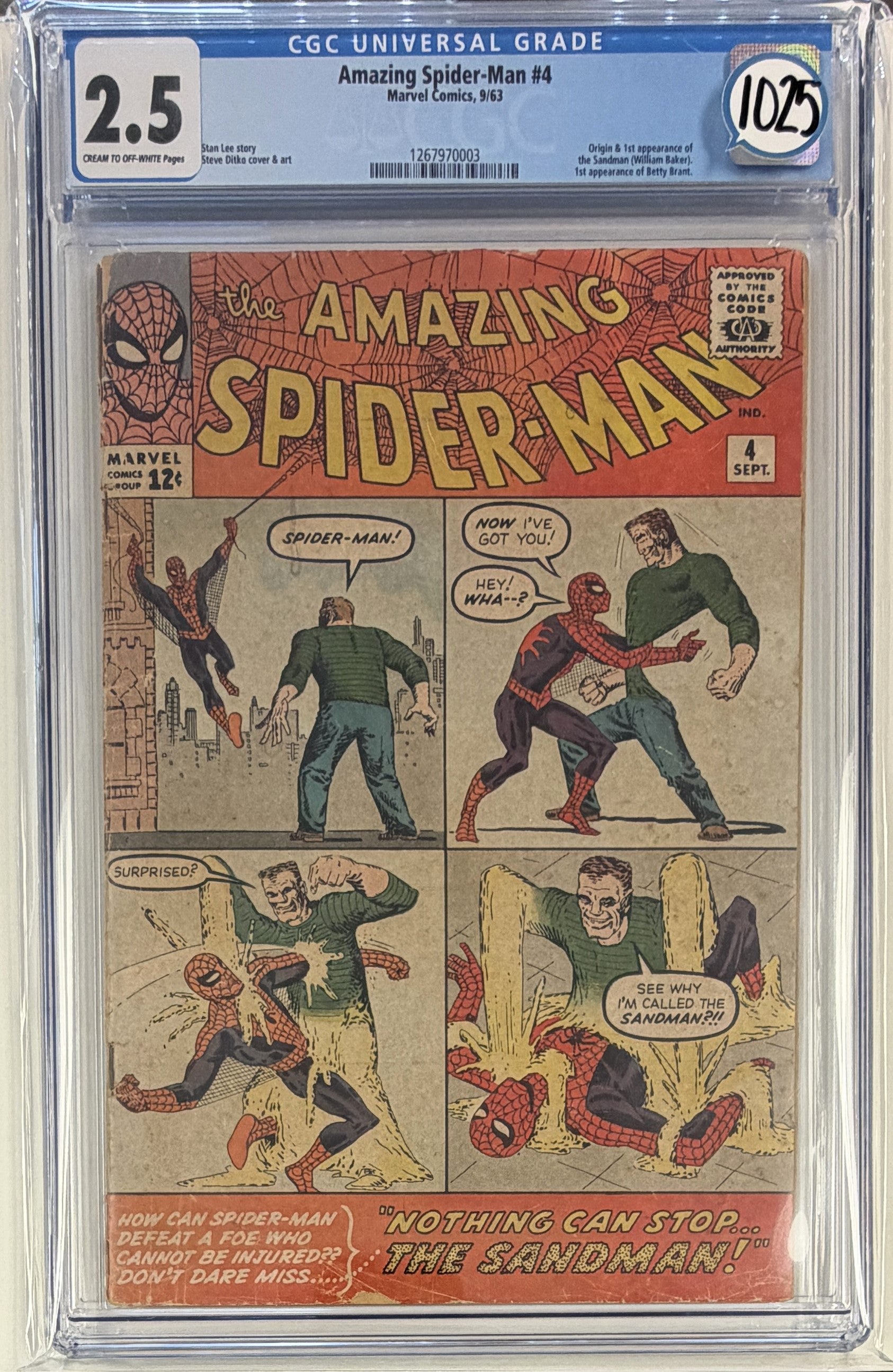 Amazing Spider-Man Vol.1 #4 CGC 2.5