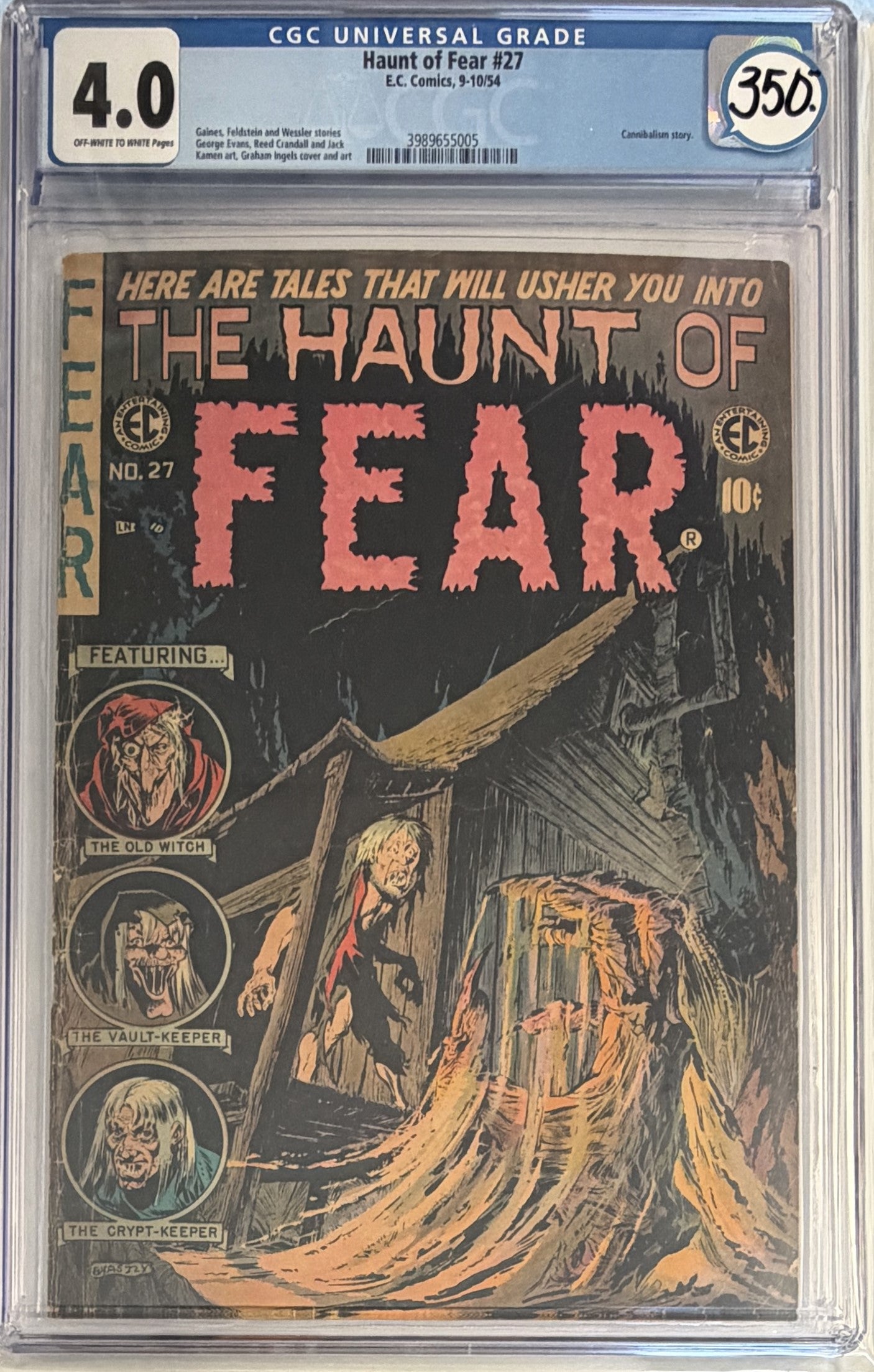 Haunt of Fear #27 CGC 4.0