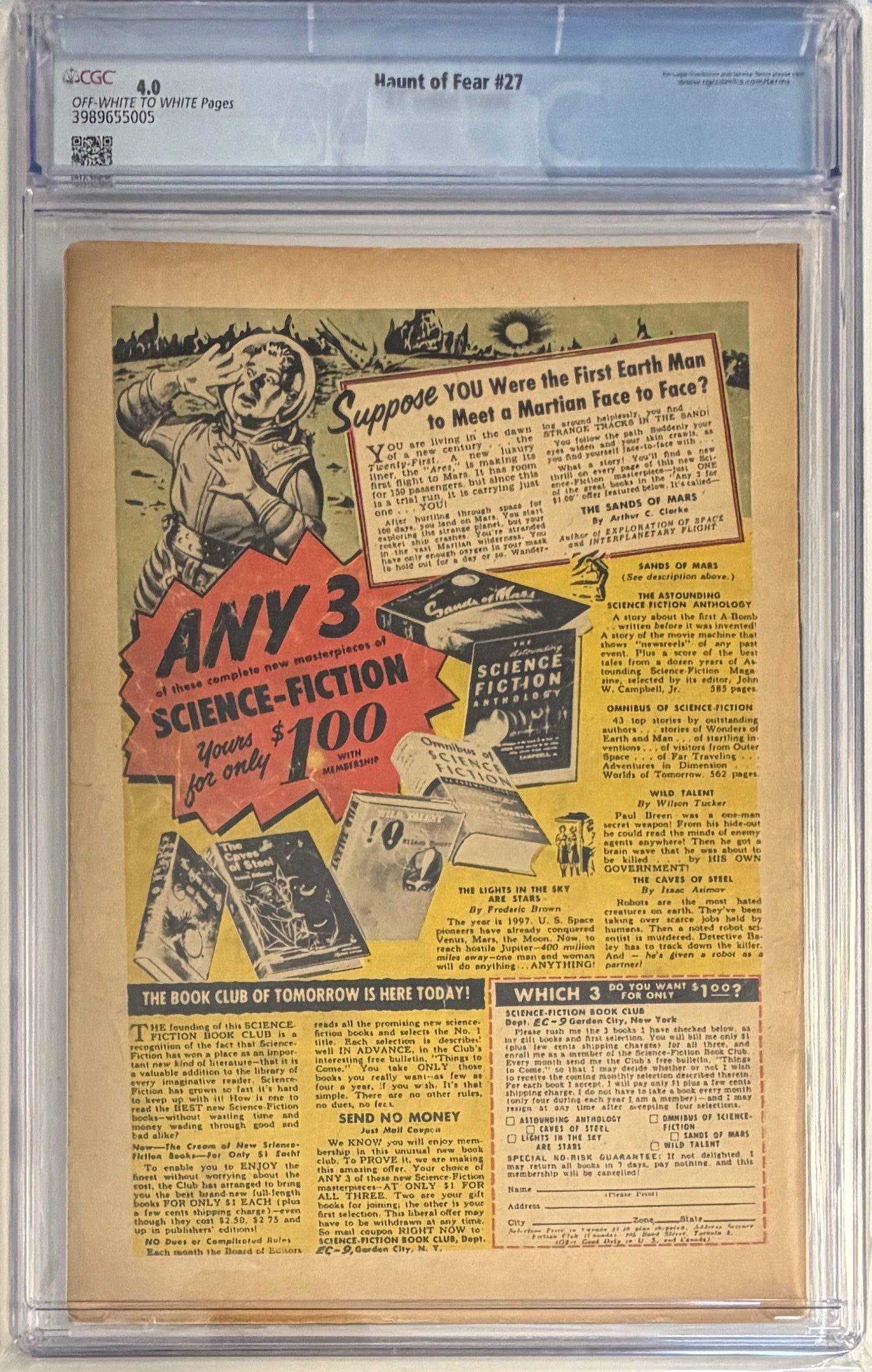 Haunt of Fear #27 CGC 4.0
