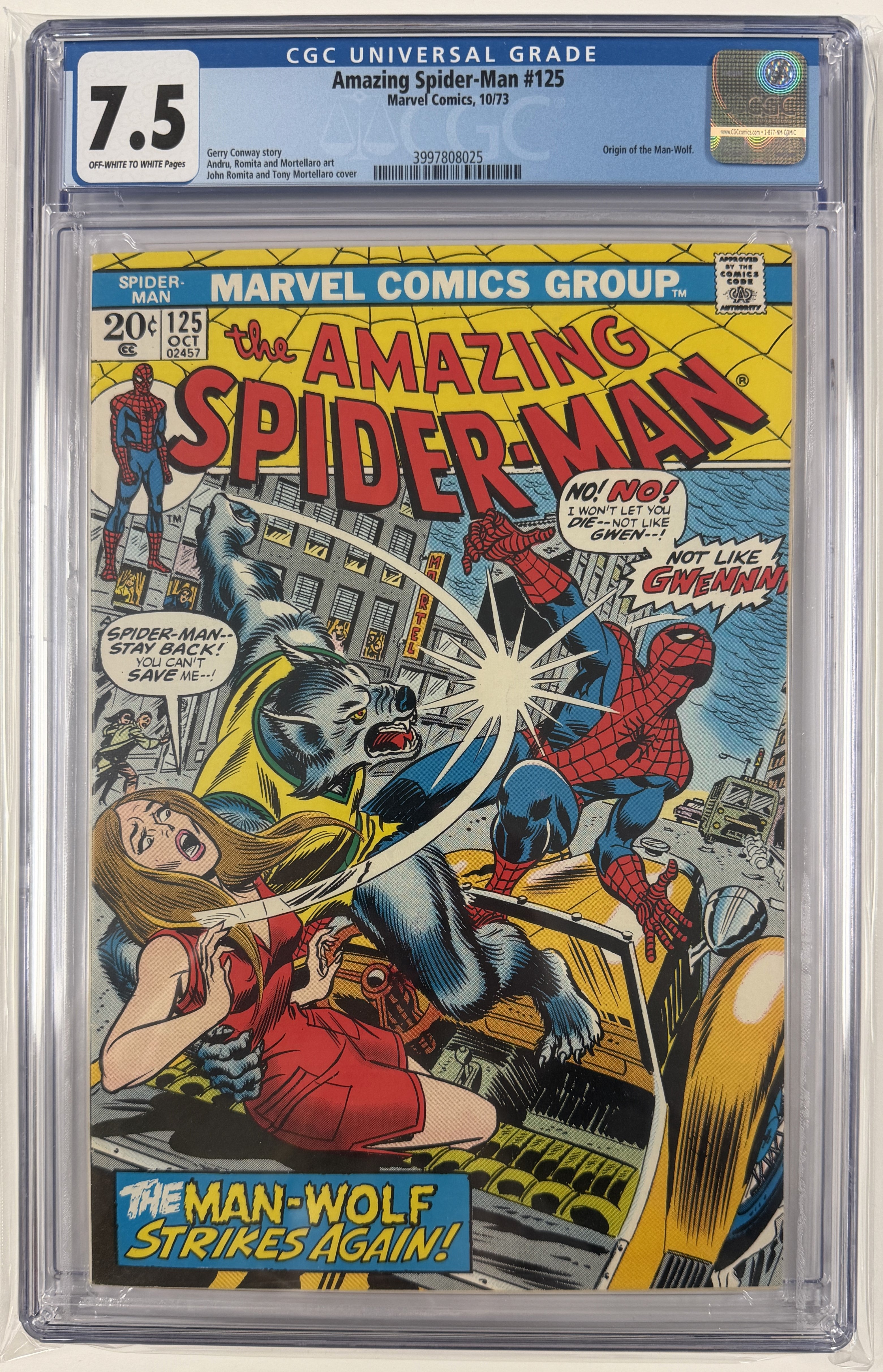 Amazing Spider-Man Vol.1 #125 CGC 7.5