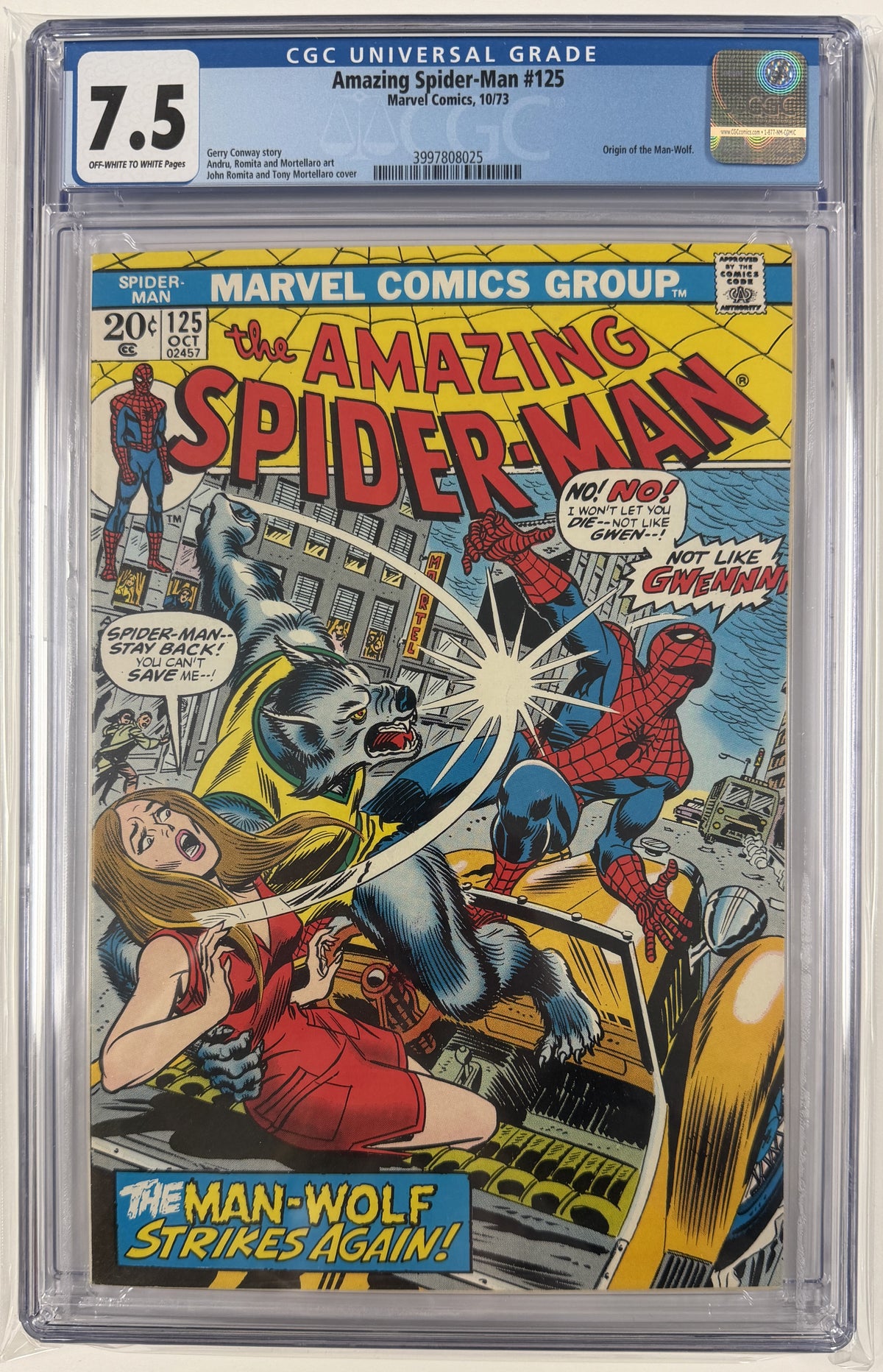 Amazing Spider-Man Vol.1 #125 CGC 7.5