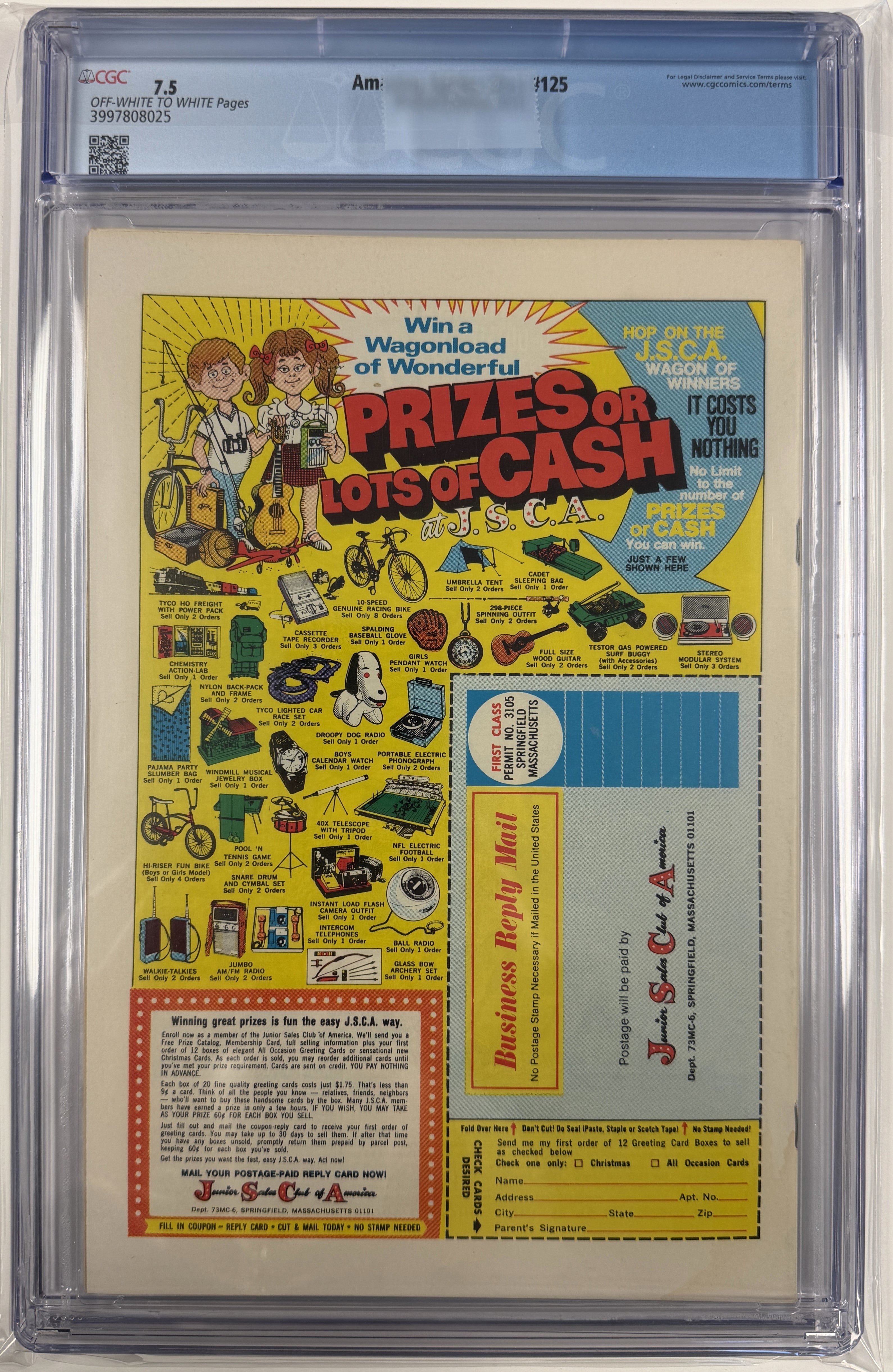Amazing Spider-Man Vol.1 #125 CGC 7.5