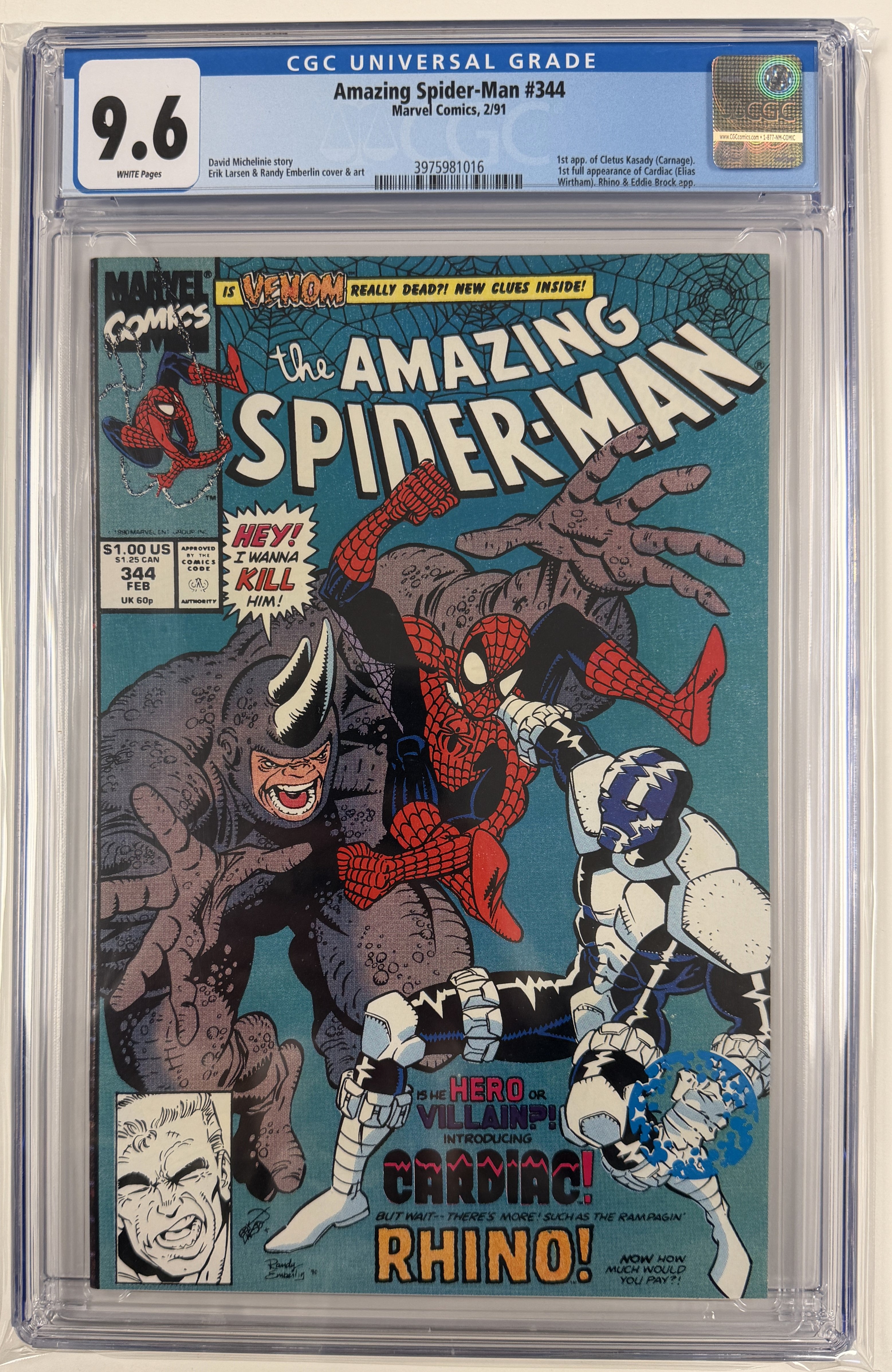 Amazing Spider-Man Vol.1 #344 CGC 9.6