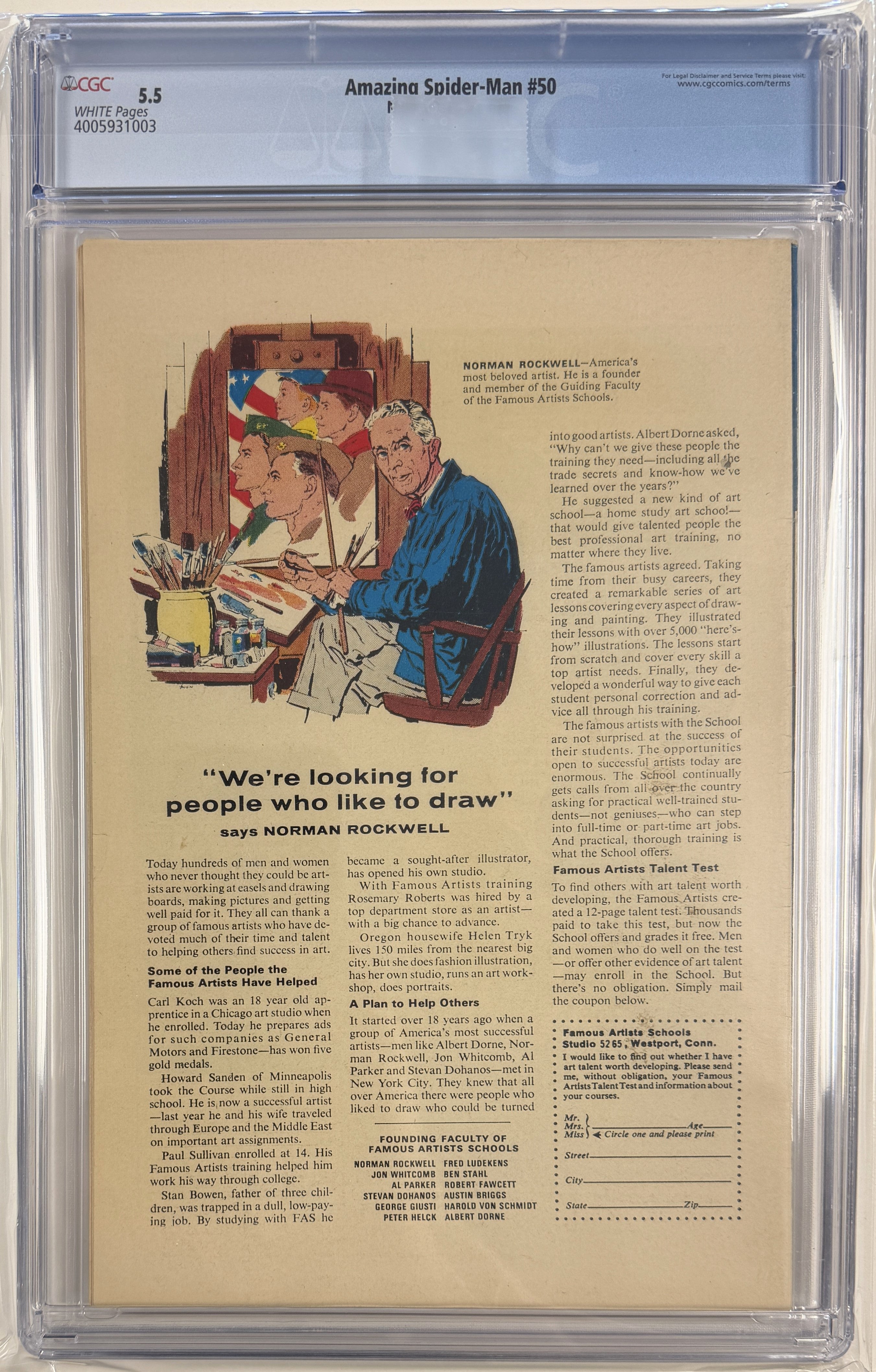 Amazing Spider-Man Vol.1 #50 CGC 5.5
