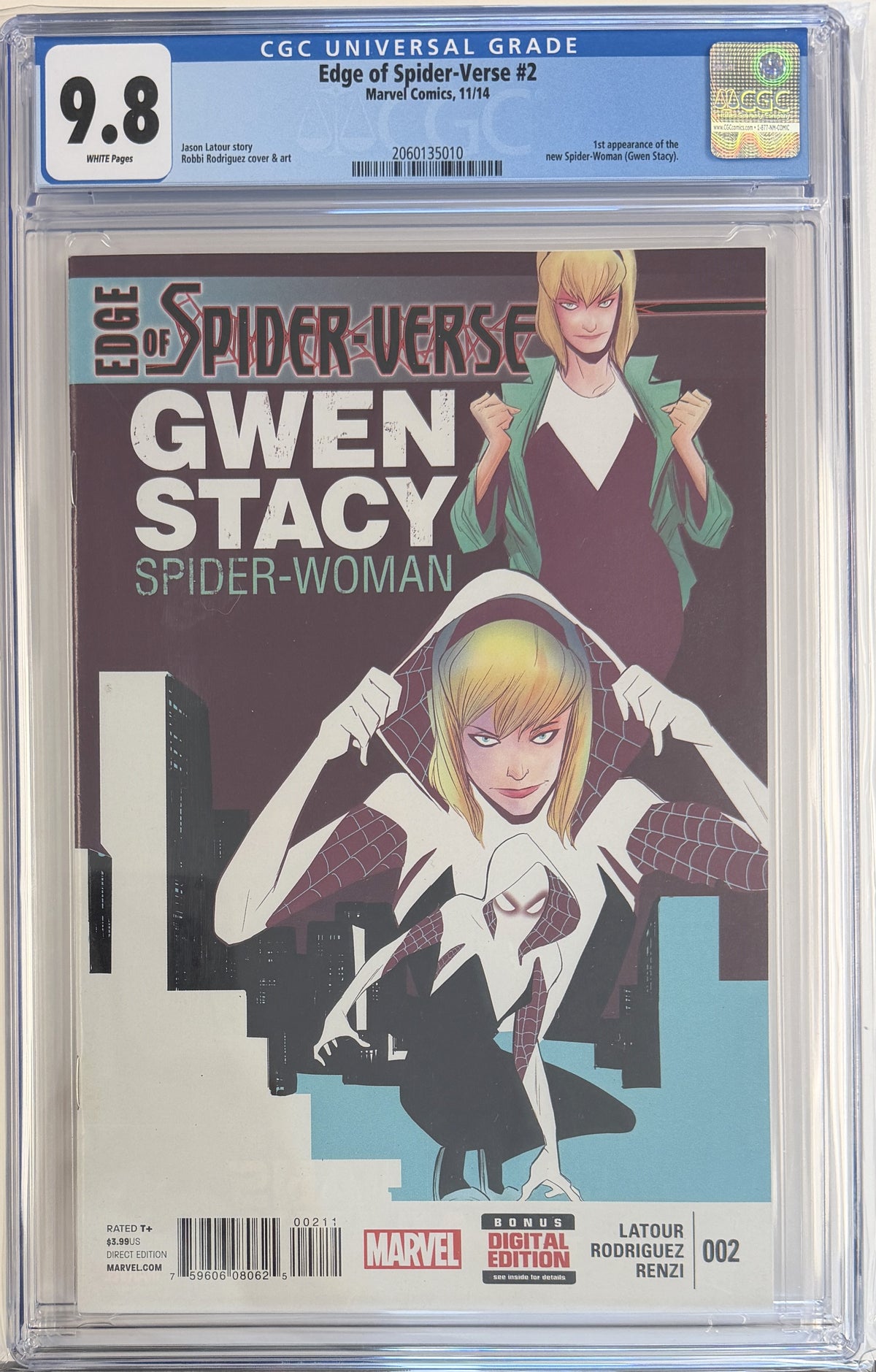 Edge of Spider-Verse #2 CGC 9.8