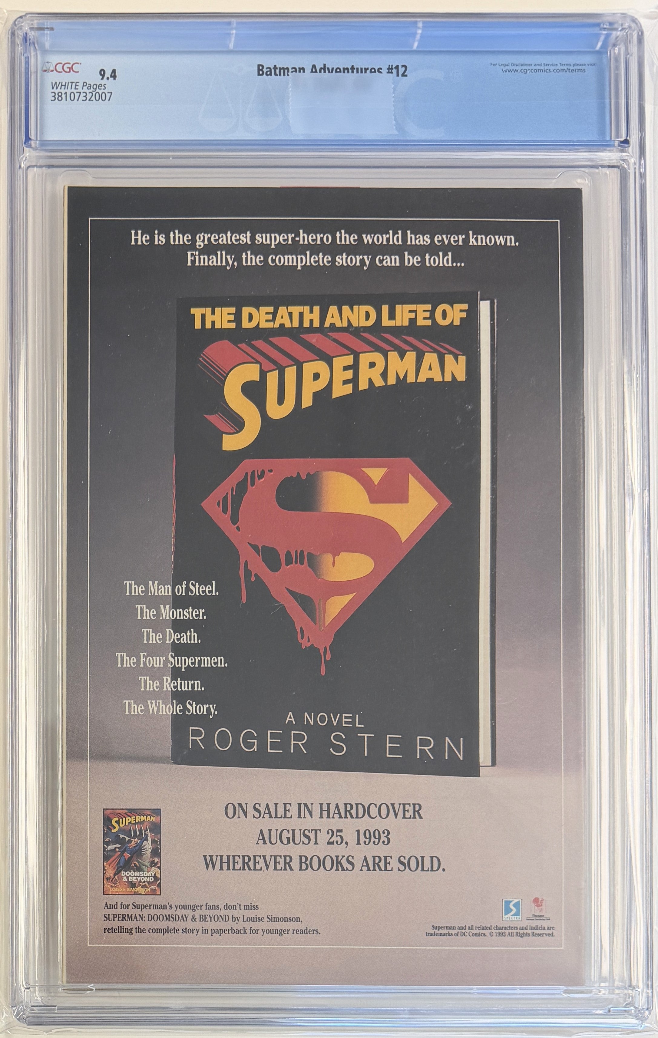 Batman Adventures Vol.1 #12 CGC 9.4