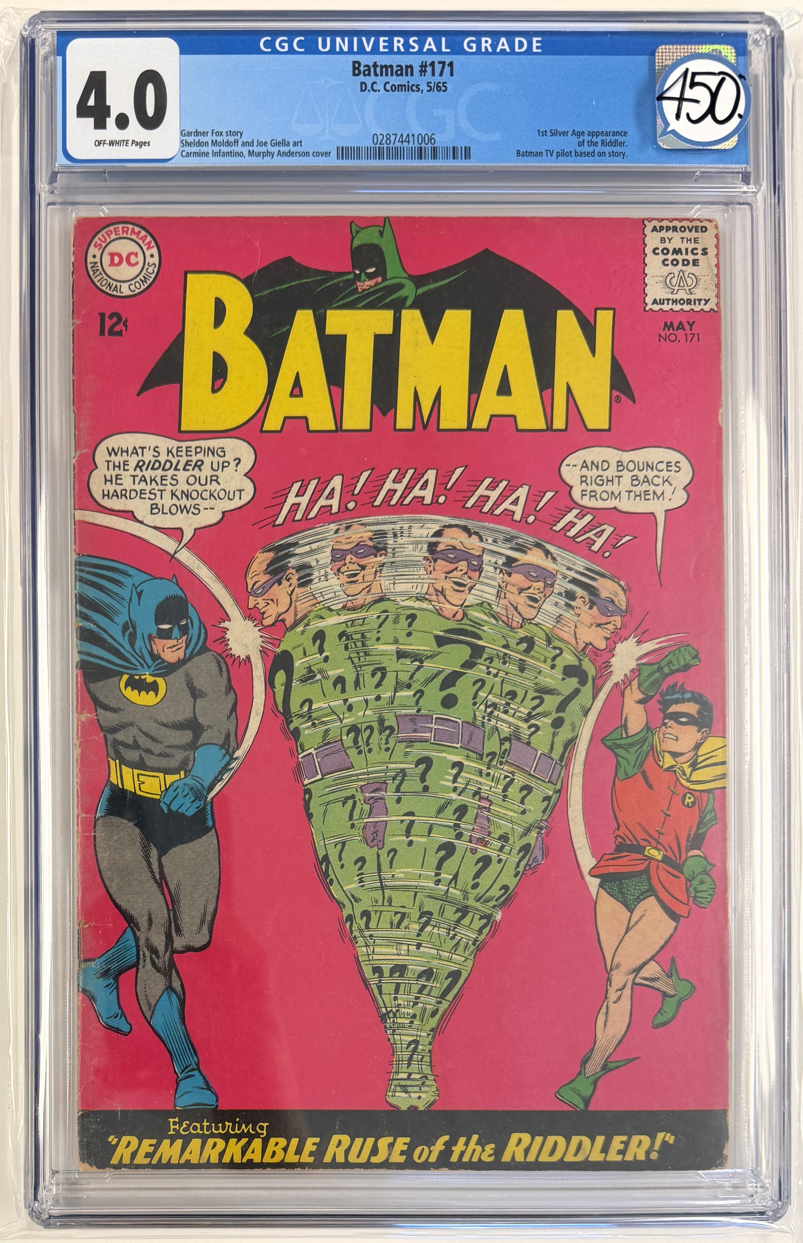 Batman (1940) #171 CGC 4.0