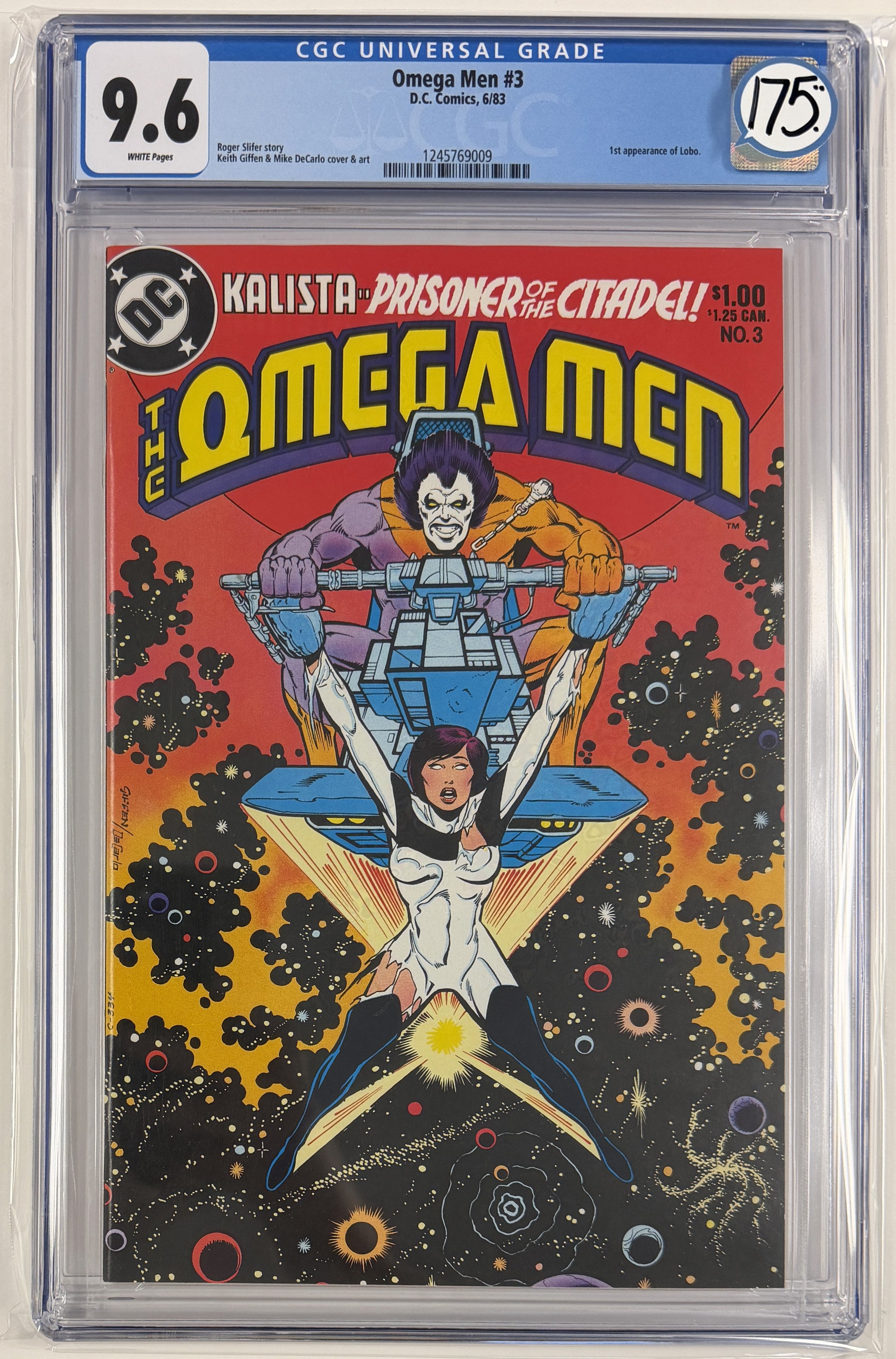 Omega Men Vol.1 #3 CGC 9.6