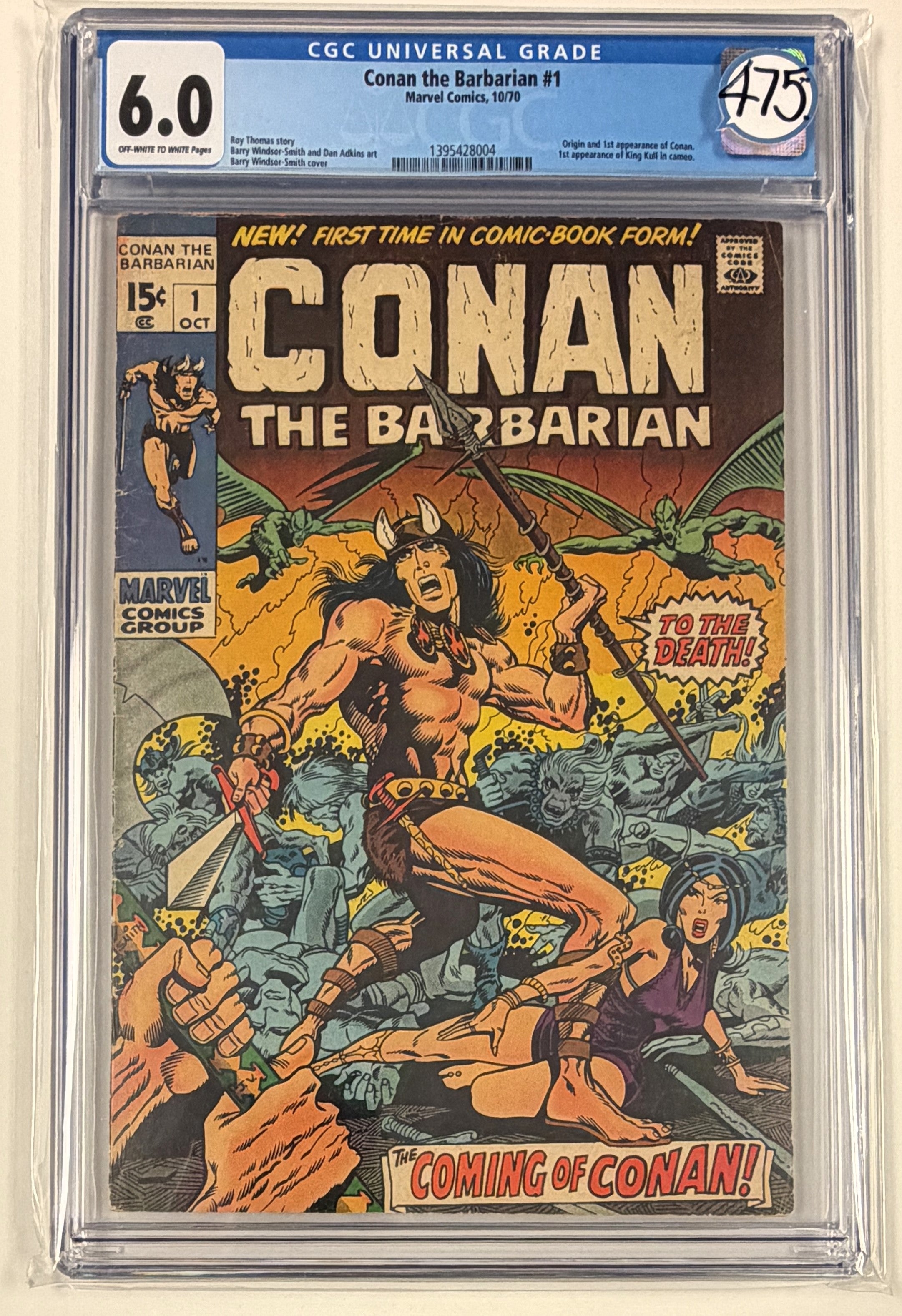 Conan the Barbarian (1970) #1 CGC 6.0