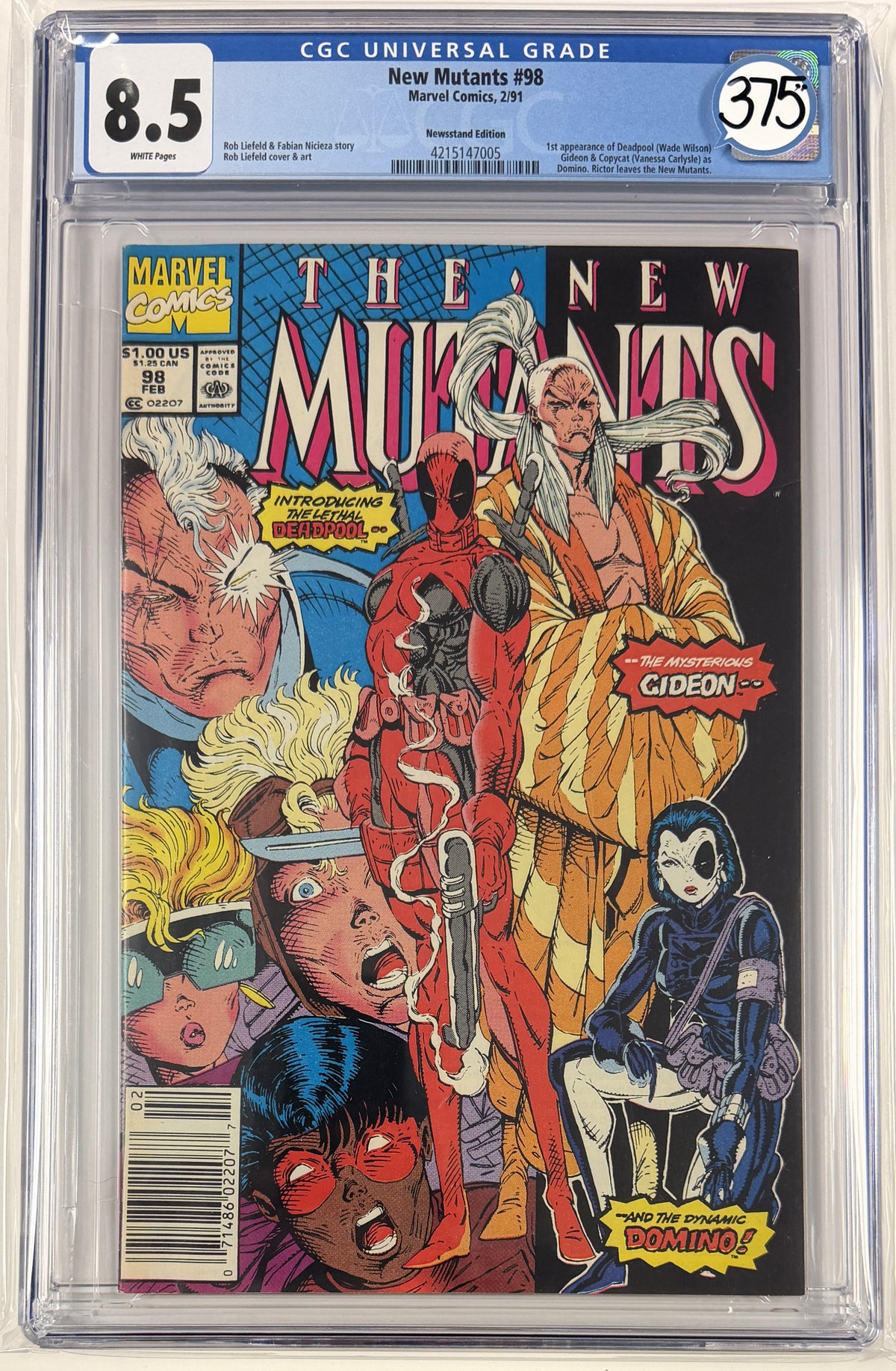 New Mutants Vol.1 #98 CGC 8.5