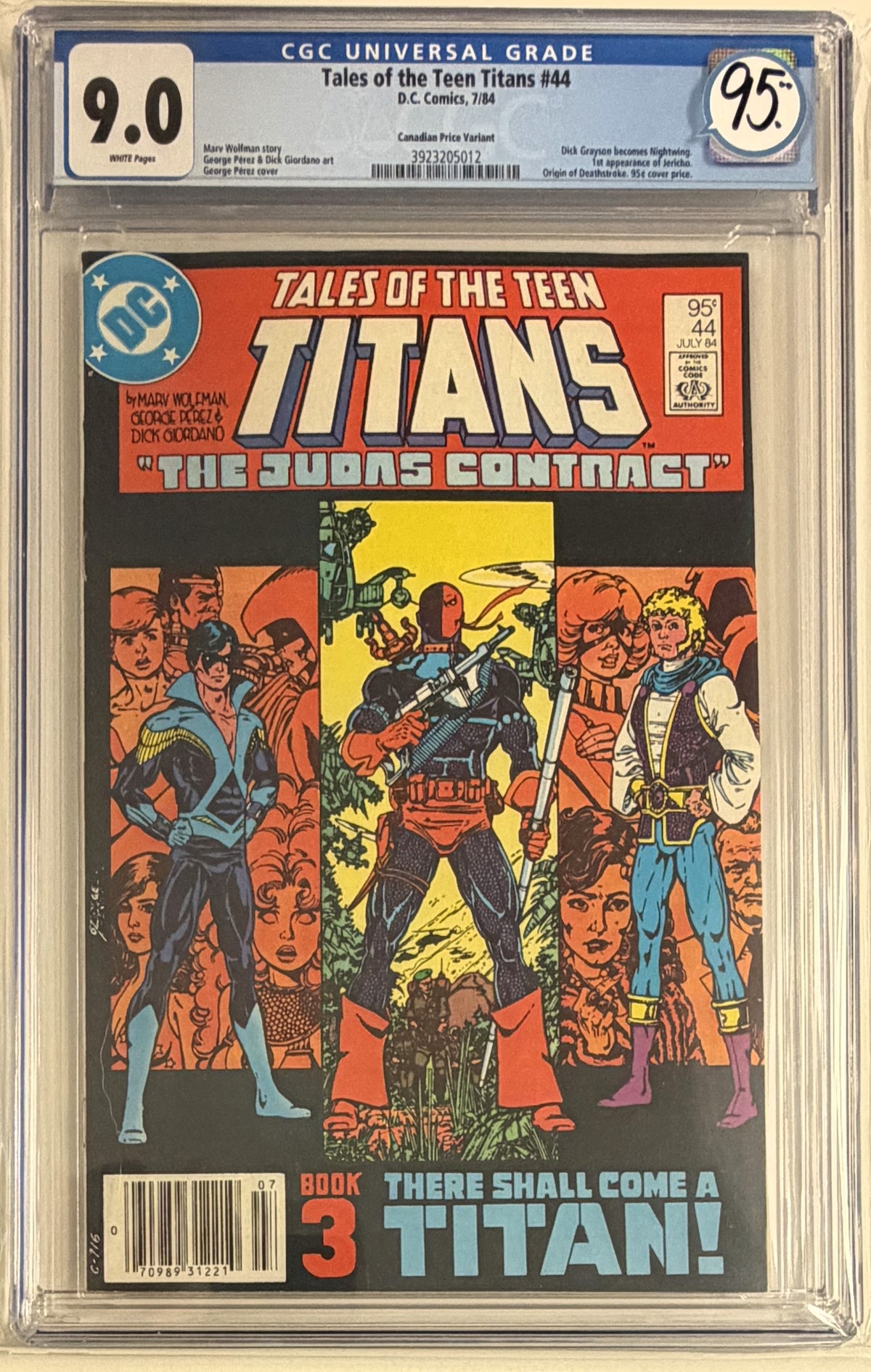 Tales of the Teen Titans #44 CGC 9.0