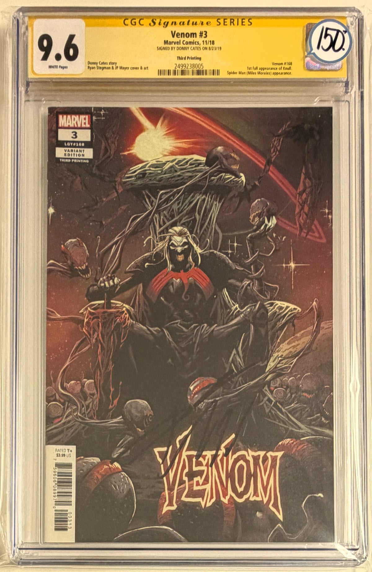 Venom (2018) #3 CGC Signature Series 9.6