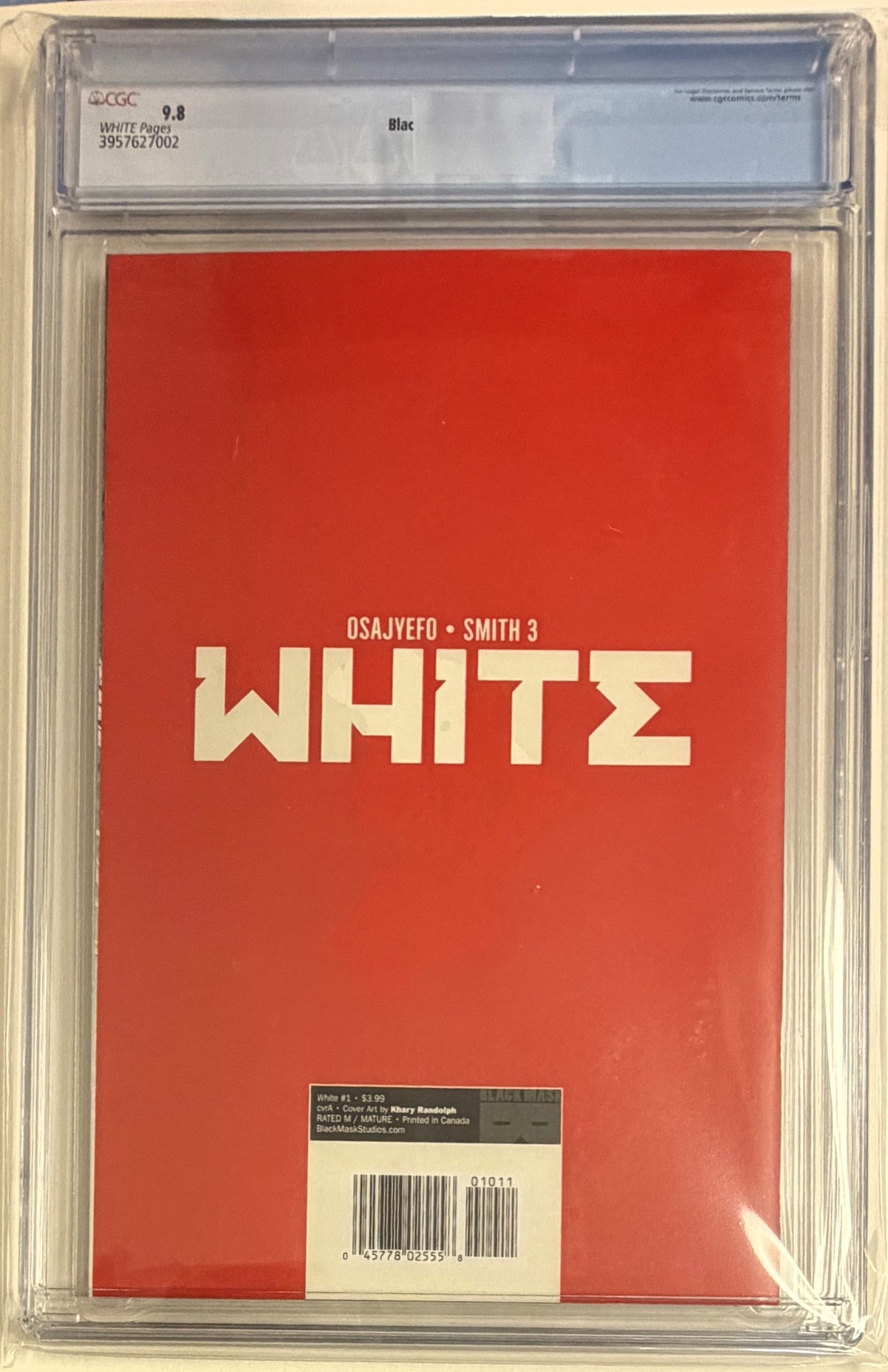 White (2021) #1 CGC 9.8
