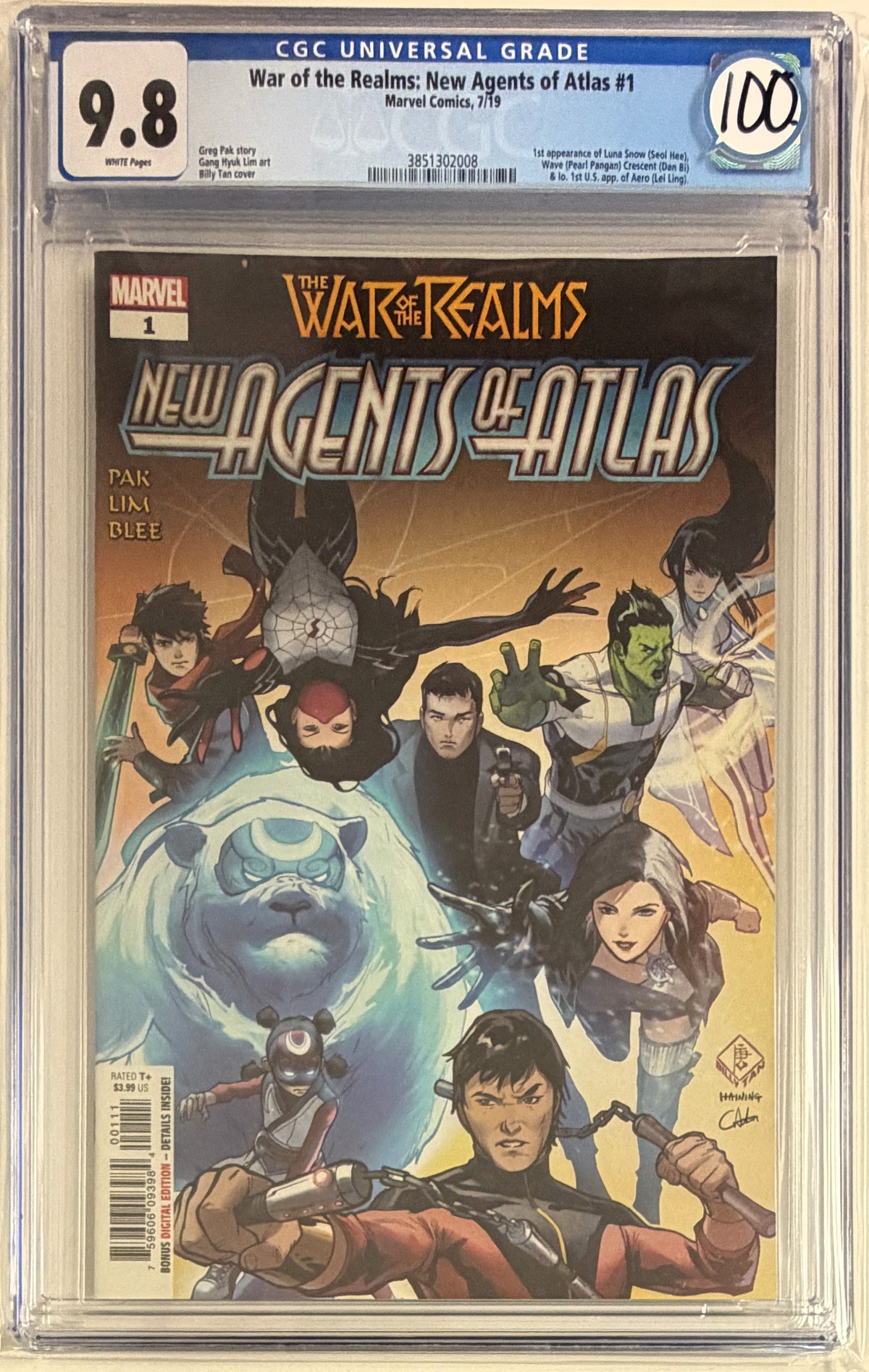 War of the Realms New Agents of Atlas (2019) #1 CGC 9.8