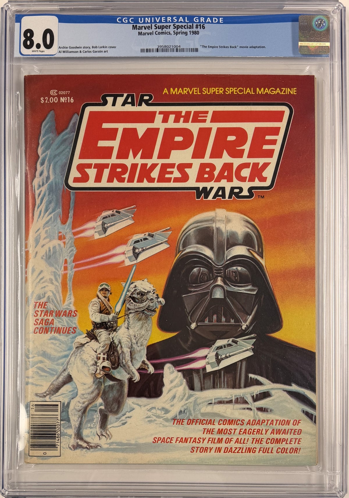 Marvel Comics Super Special (1977) #16 CGC 8.0