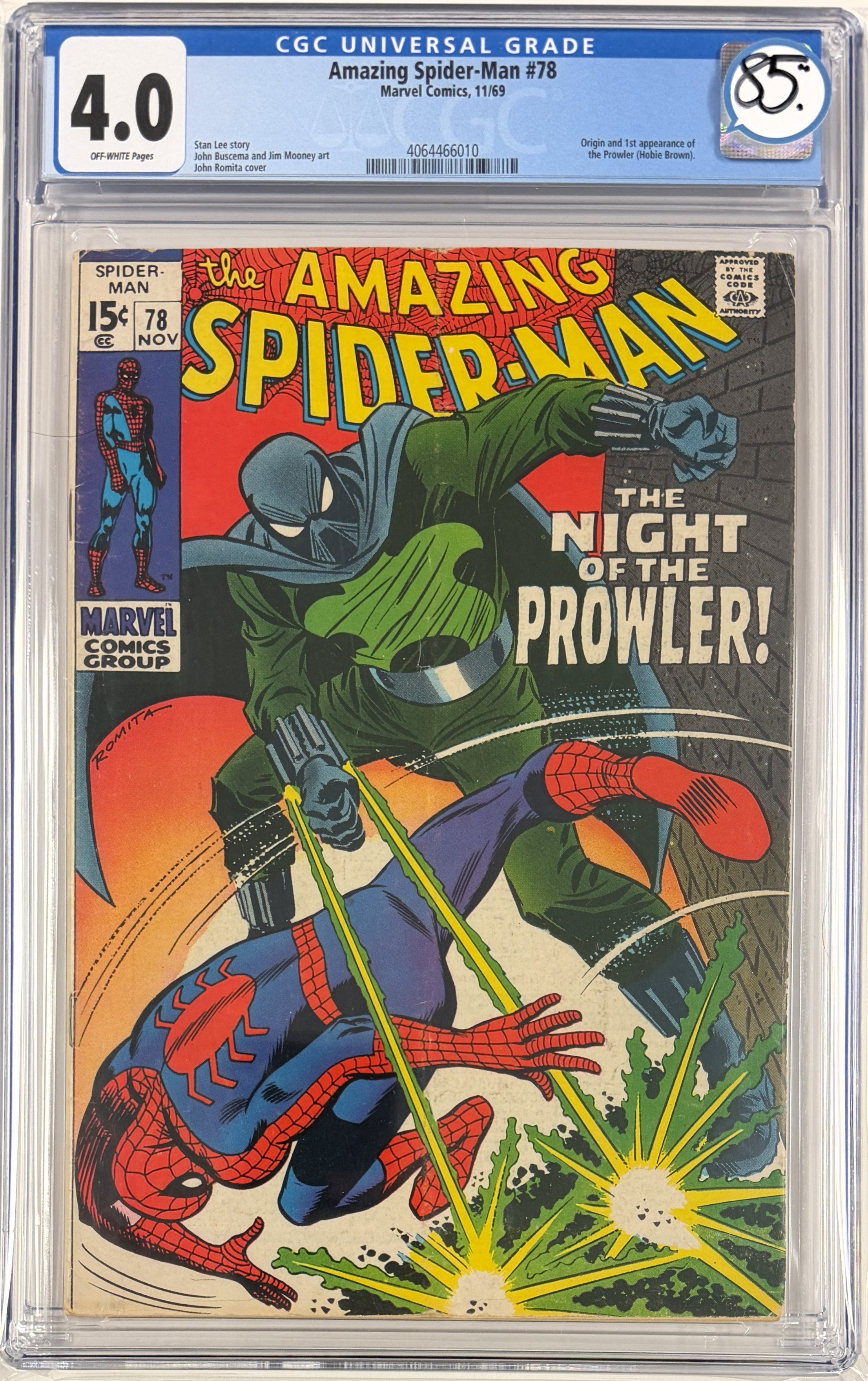Amazing Spider-Man Vol.1 #78 CGC 4.0