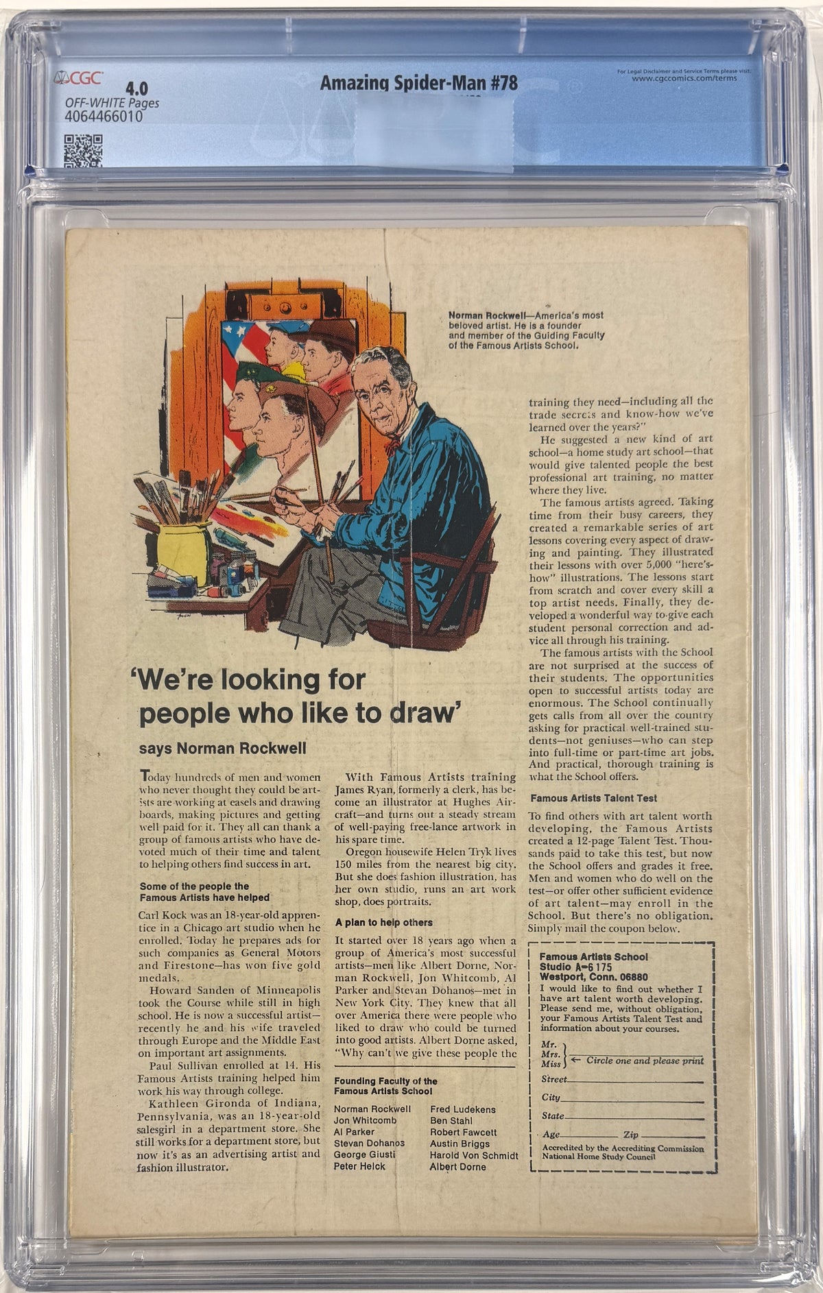 Amazing Spider-Man Vol.1 #78 CGC 4.0